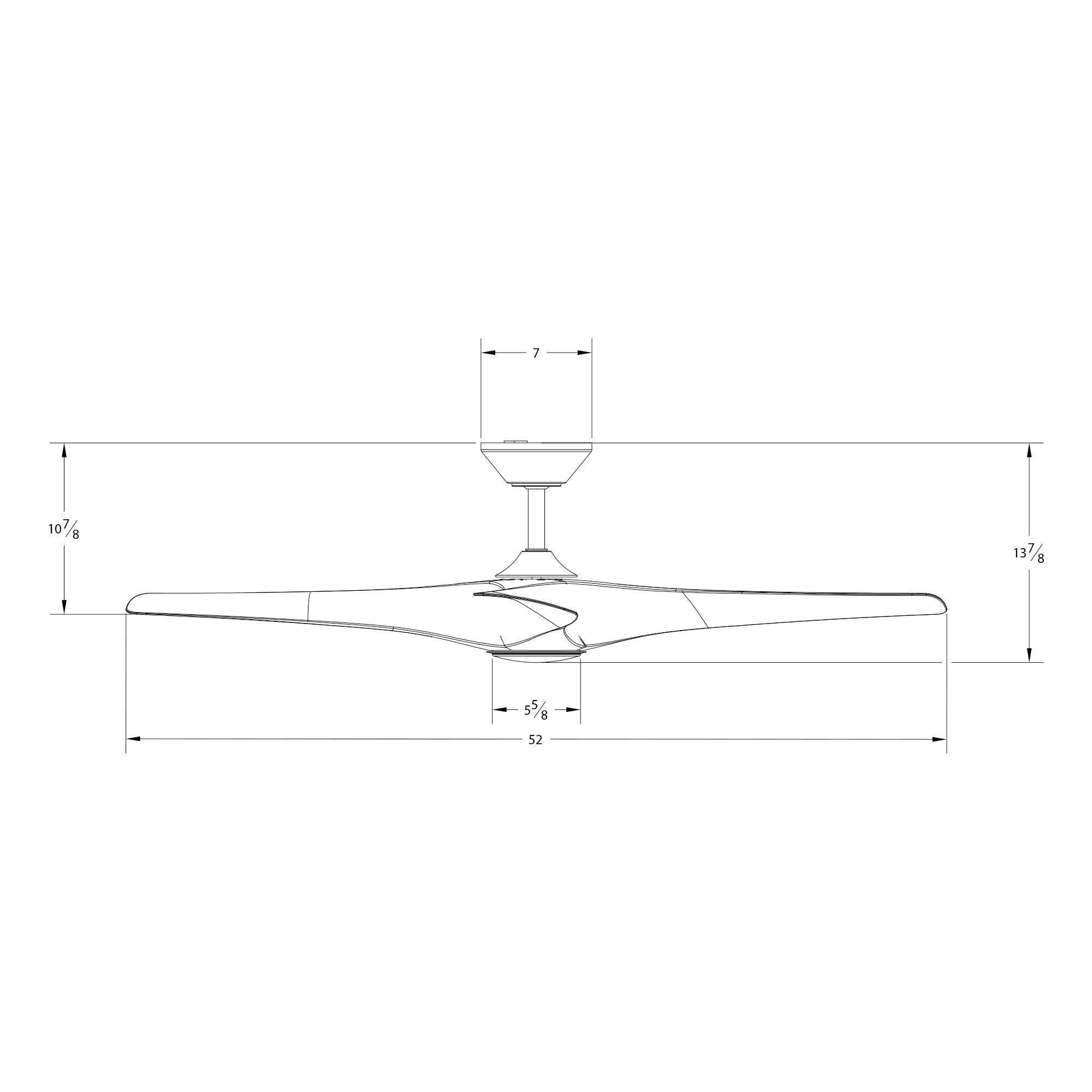 Modern Forms Zephyr Smart Indoor and Outdoor 3-Blade Ceiling Fan 52in Bronze/White Oak with Adjustable CCT 2700K-3000K-4000K-5000K LED Light Kit and Remote Control