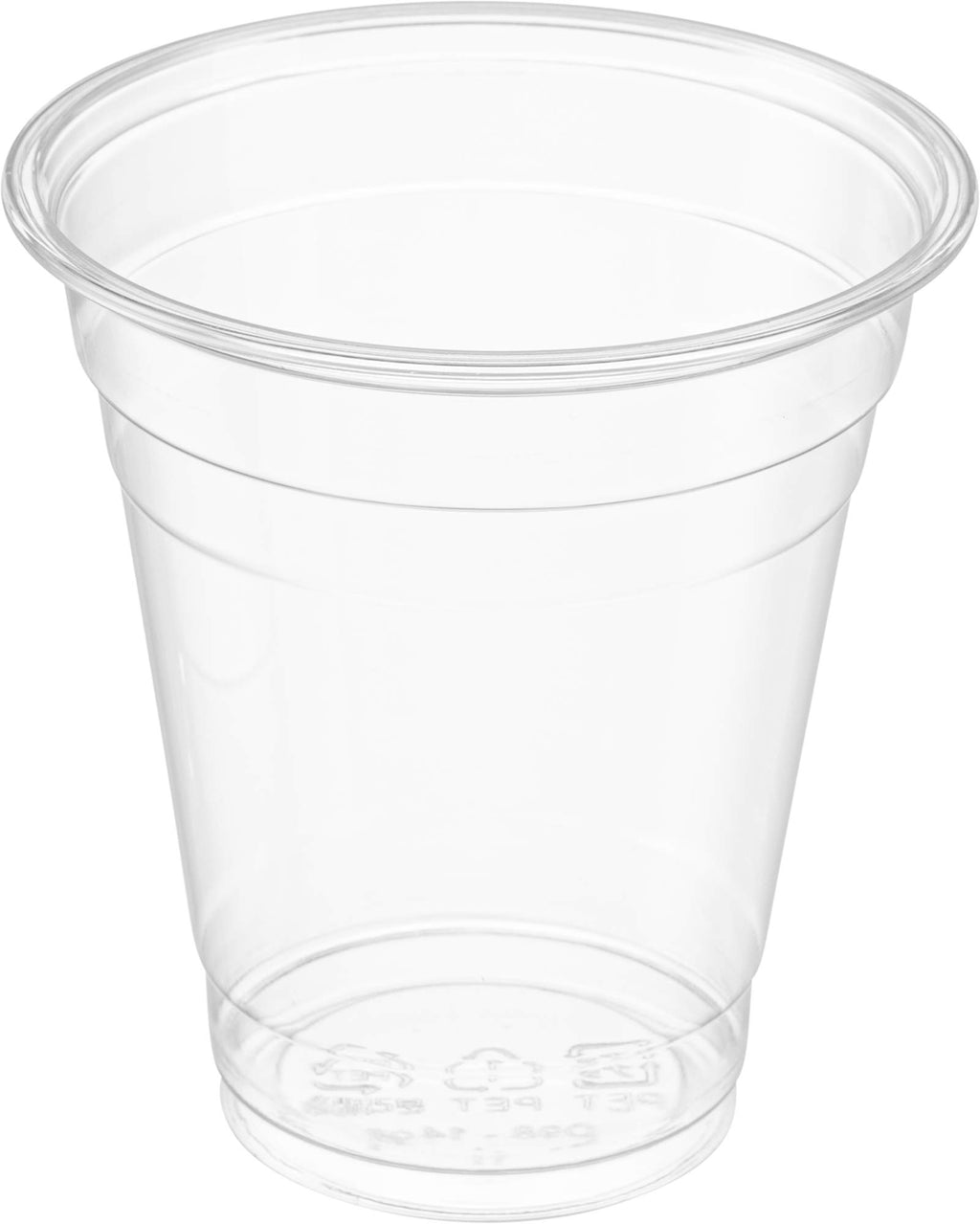 Crystal Clear PET Cups for Iced Coffee,Milkshake, Cold Drinks, Slush, Smoothy's, Slurpee, Ice cream, Dessert, Party's, Plastic Disposable Cups (50, 12 oz)