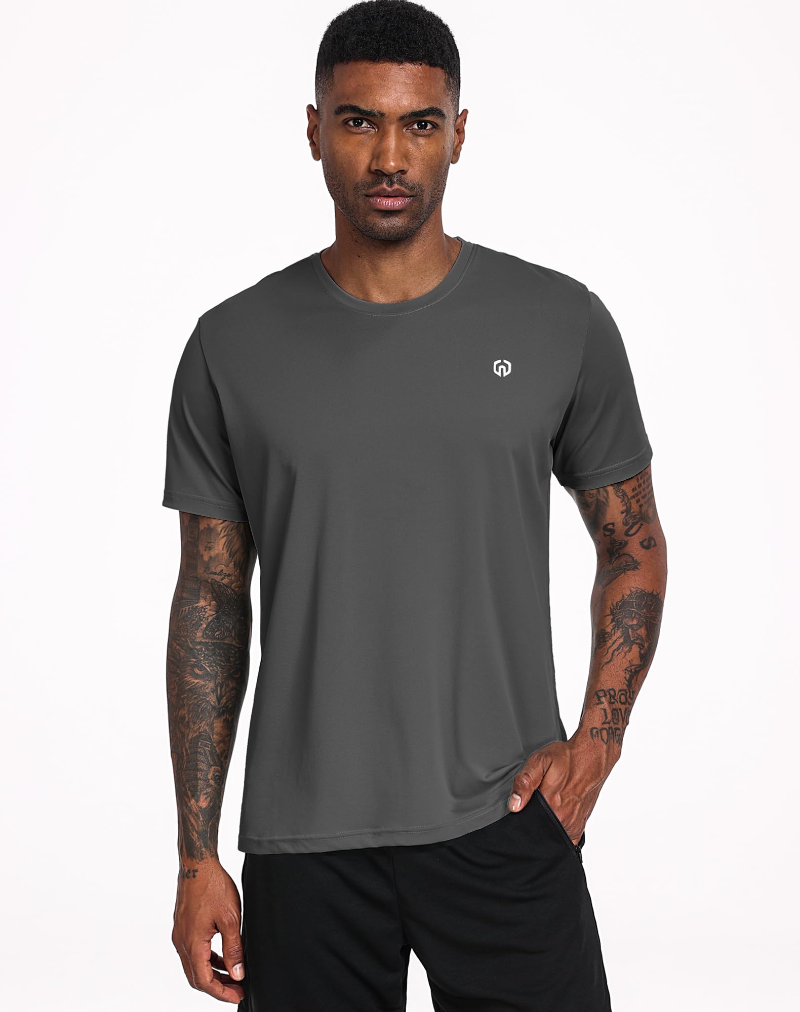 NELEUS Men's Dry Fit Athletic Running Shirt