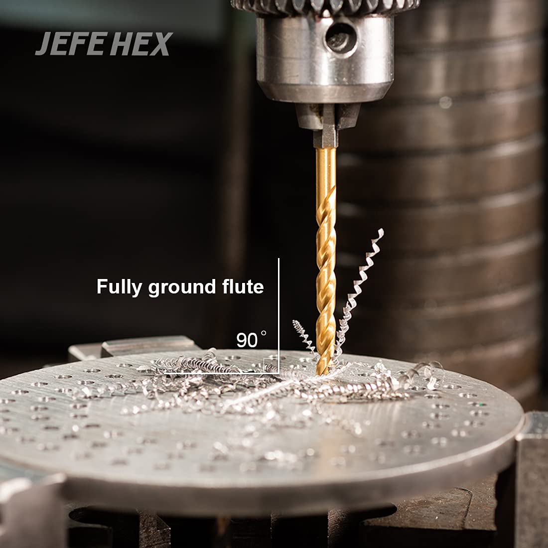 JEFE HEX 1/4-20 UNC Hex Shank Taps for Metal | MRO & Industrial Use | Quick-Change | Impact Driver (5pcs)