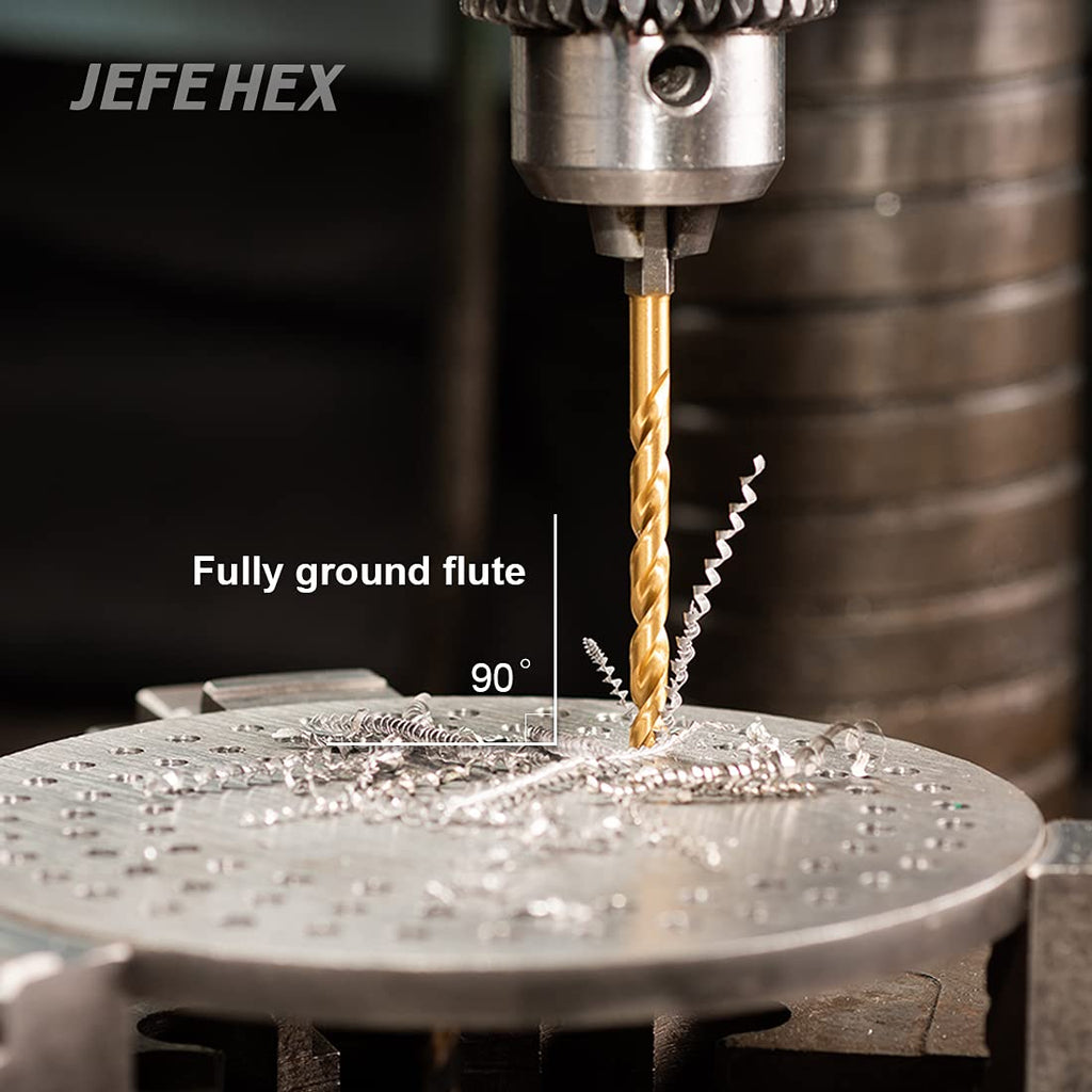 JEFE HEX 1/4-20 UNC Hex Shank Taps for Metal | MRO & Industrial Use | Quick-Change | Impact Driver (5pcs)