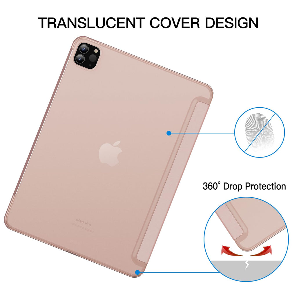 JETech Case ONLY for iPad Pro 11-Inch, 2022/2021/2020/2018 Model, Compatible with Pencil, Cover Auto Wake/Sleep (Black)