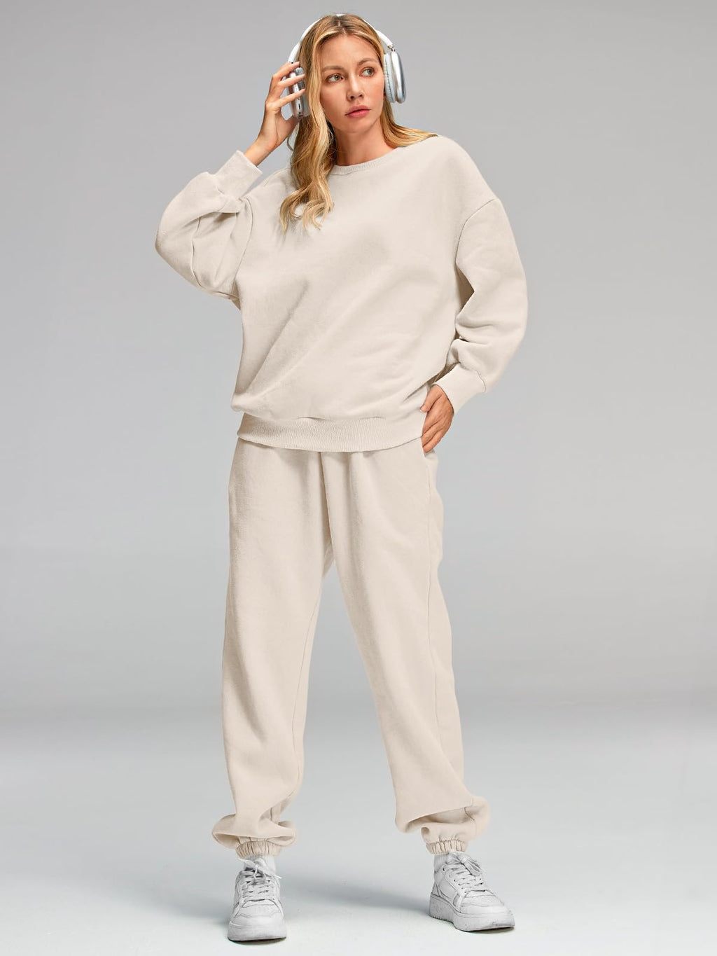 AUTOMET Womens 2 Piece Outfits Sweatsuit Lounge Sets Matching Sweat Set Pockets