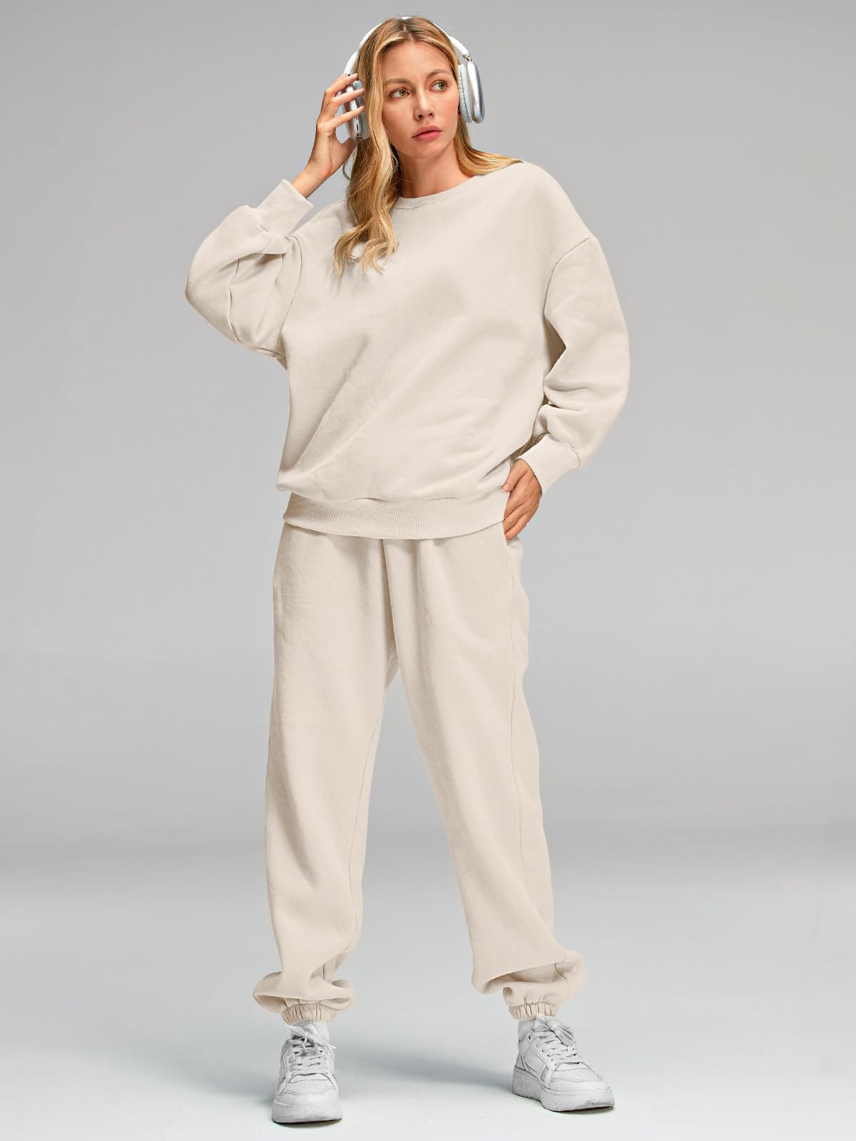 AUTOMET Womens 2 Piece Outfits Sweatsuit Lounge Sets Matching Sweat Set Pockets