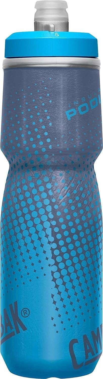 CamelBak Podium Chill Insulated Bike Squeeze Water Bottle, Cold Retention for Cycling, 24oz, Reflective Ghost