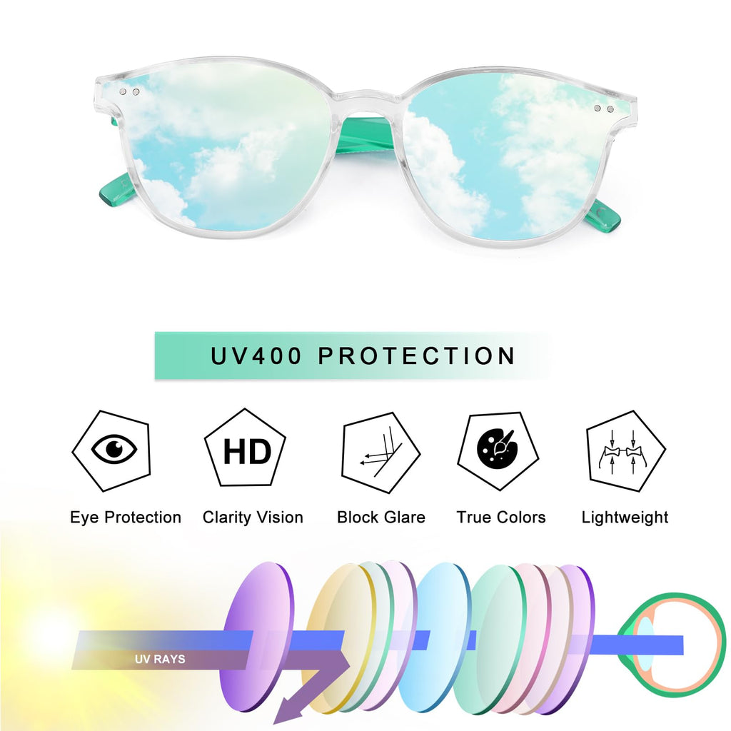 Kids Sunglasses, Sunglasses for Kids Children, Mirrored Sunglasses for Girls Boys Toddler UV400 Age 3-10