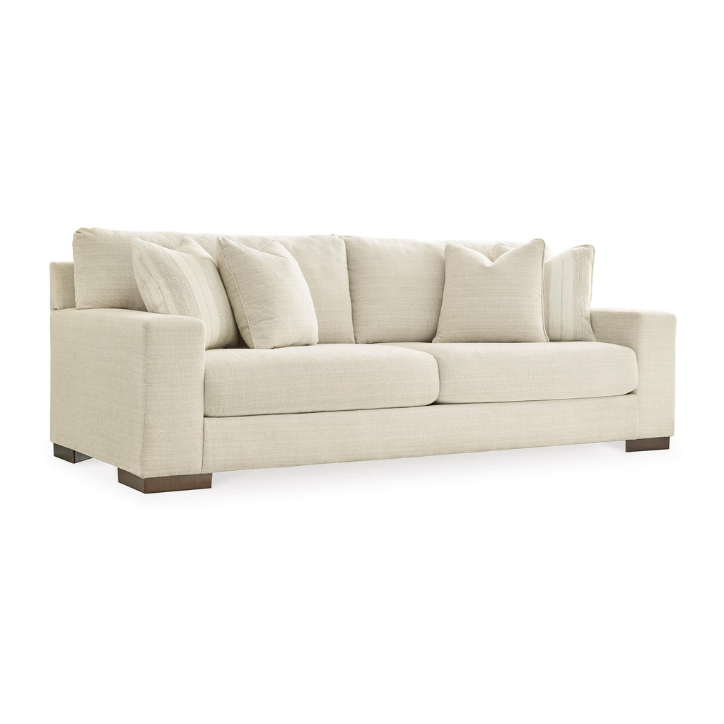 Signature Design by Ashley Bolsena Contemporary Leather Match Loveseat, Dark Brown