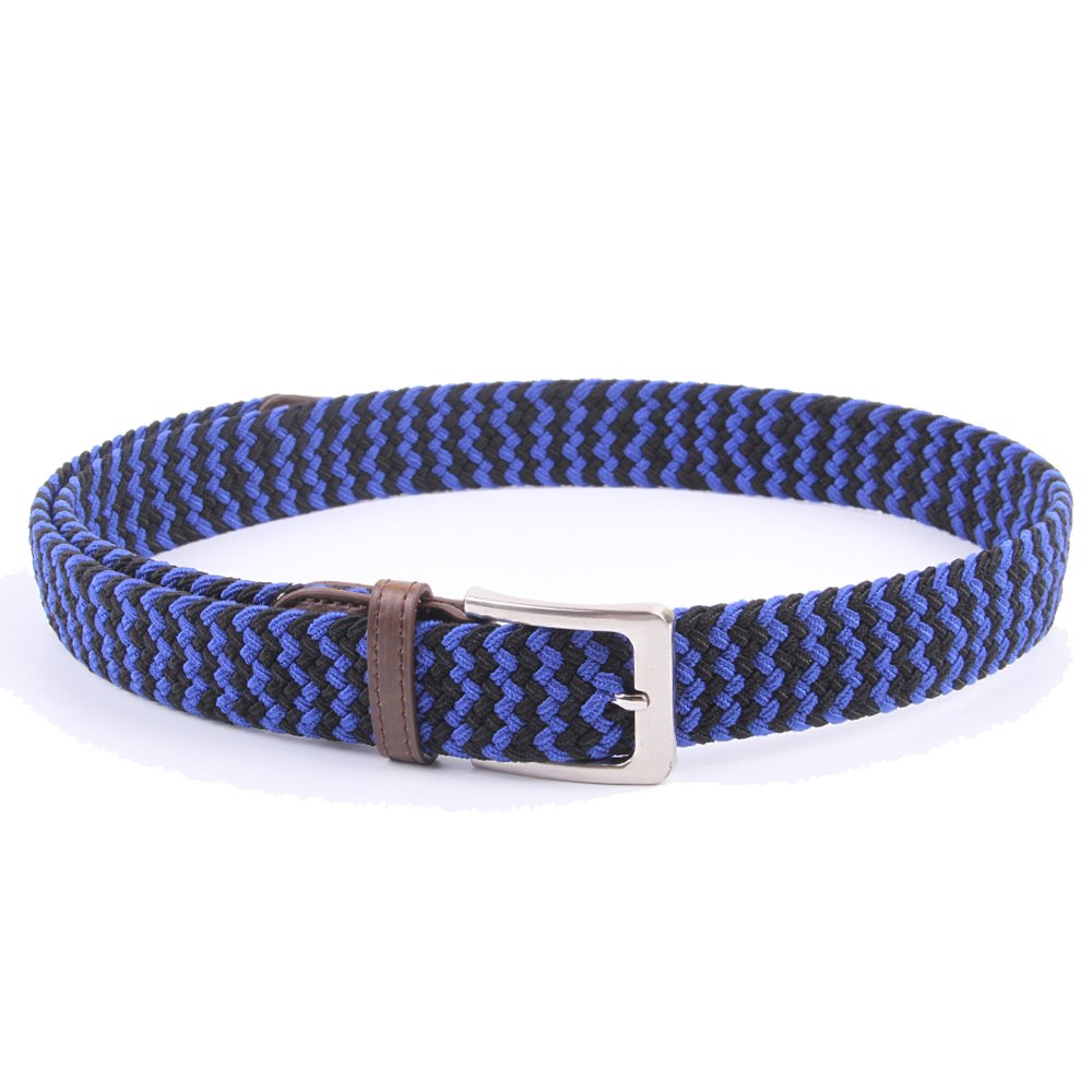Gelante Canvas Elastic Fabric Woven Stretch Multicolored Braided Belts