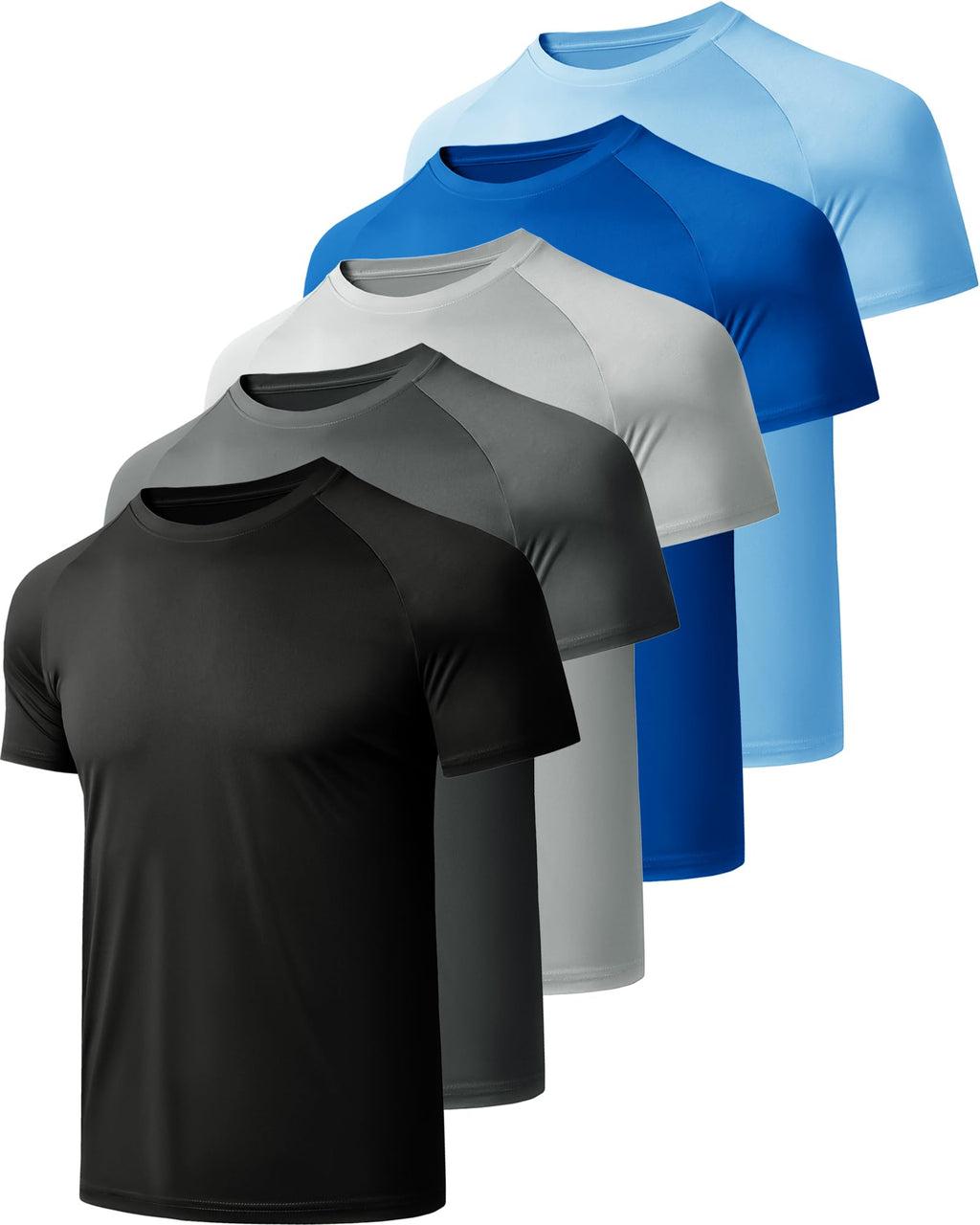 CE' CERDR Mens Workout Shirts Quick Dry Performance Short Sleeve Athletic Shirts