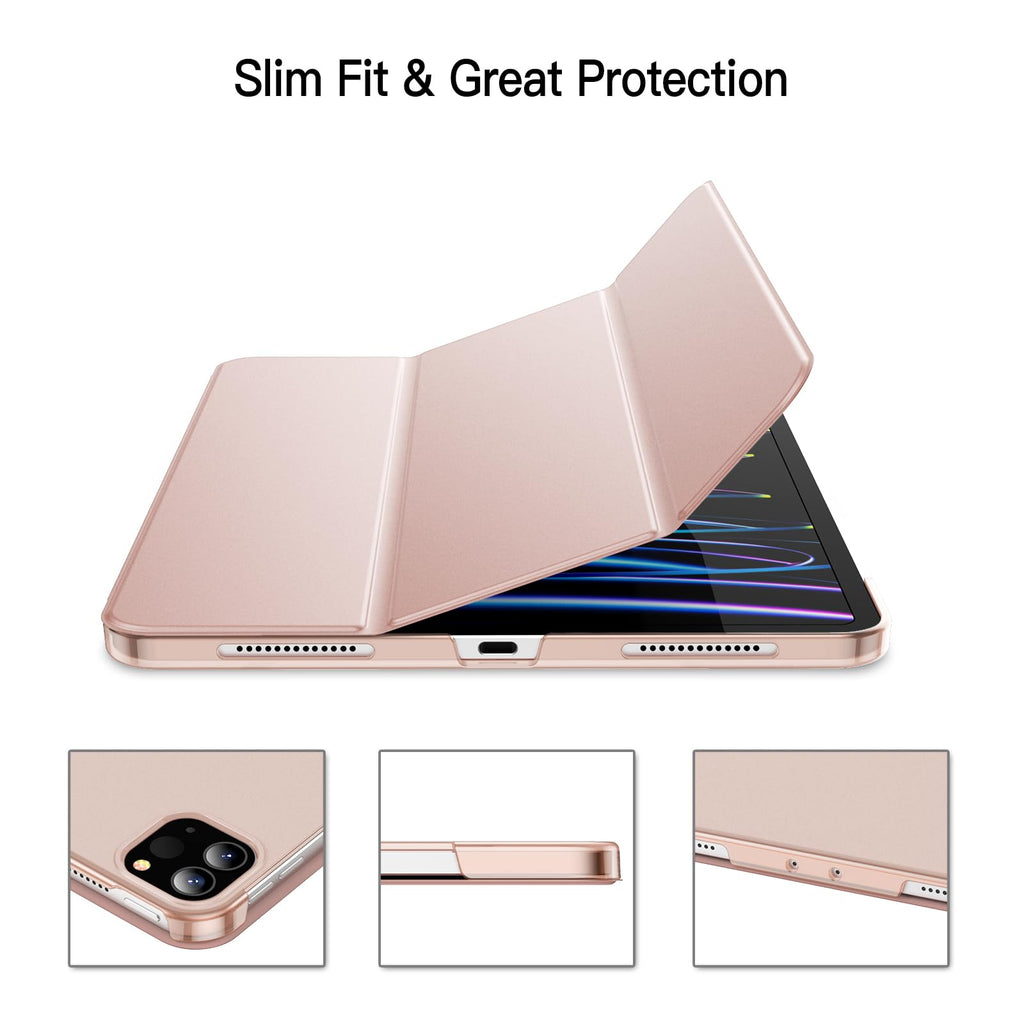 JETech Case ONLY for iPad Pro 11-Inch, 2022/2021/2020/2018 Model, Compatible with Pencil, Cover Auto Wake/Sleep (Black)