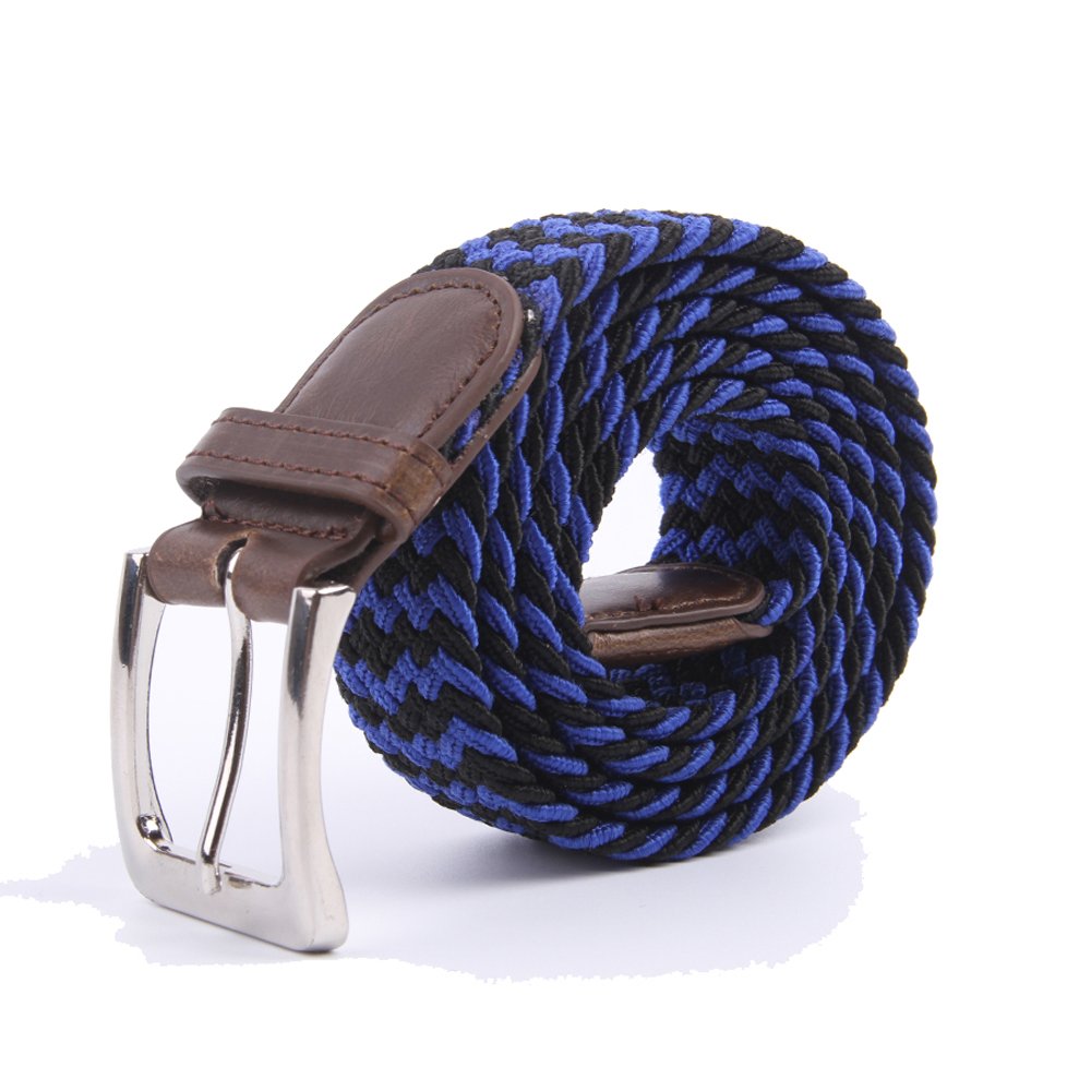 Gelante Canvas Elastic Fabric Woven Stretch Multicolored Braided Belts