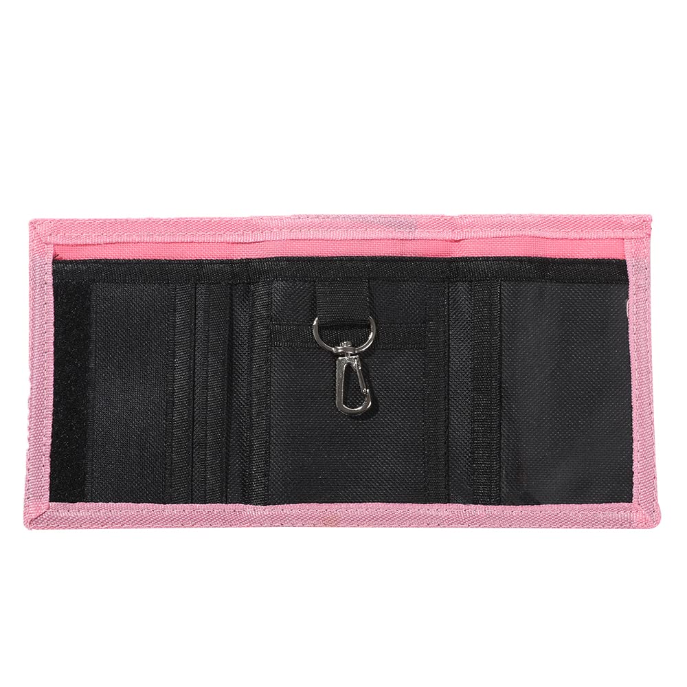 Leyeve wallet,Teen Wallet with Coin Pocket,Kids Wallets for Girls,RFID Trifold Canvas Outdoor lovely cartoon Wallet for Kids-Wallet with Magic Sticker - Alpaca