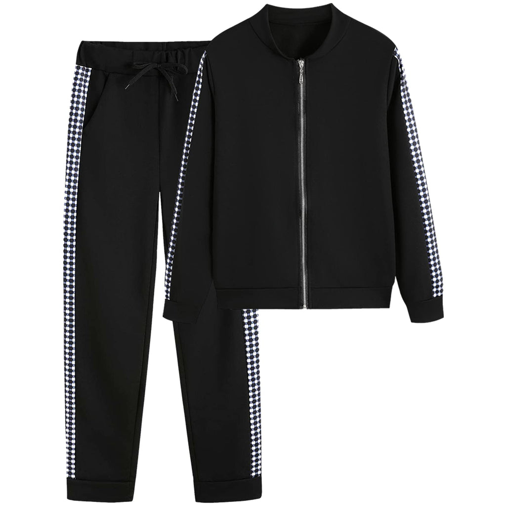 amropi Women's 2 Piece Tracksuit Sweatsuits Sets Hoodie Sweatshirt and Jogging Sweatpants Suit