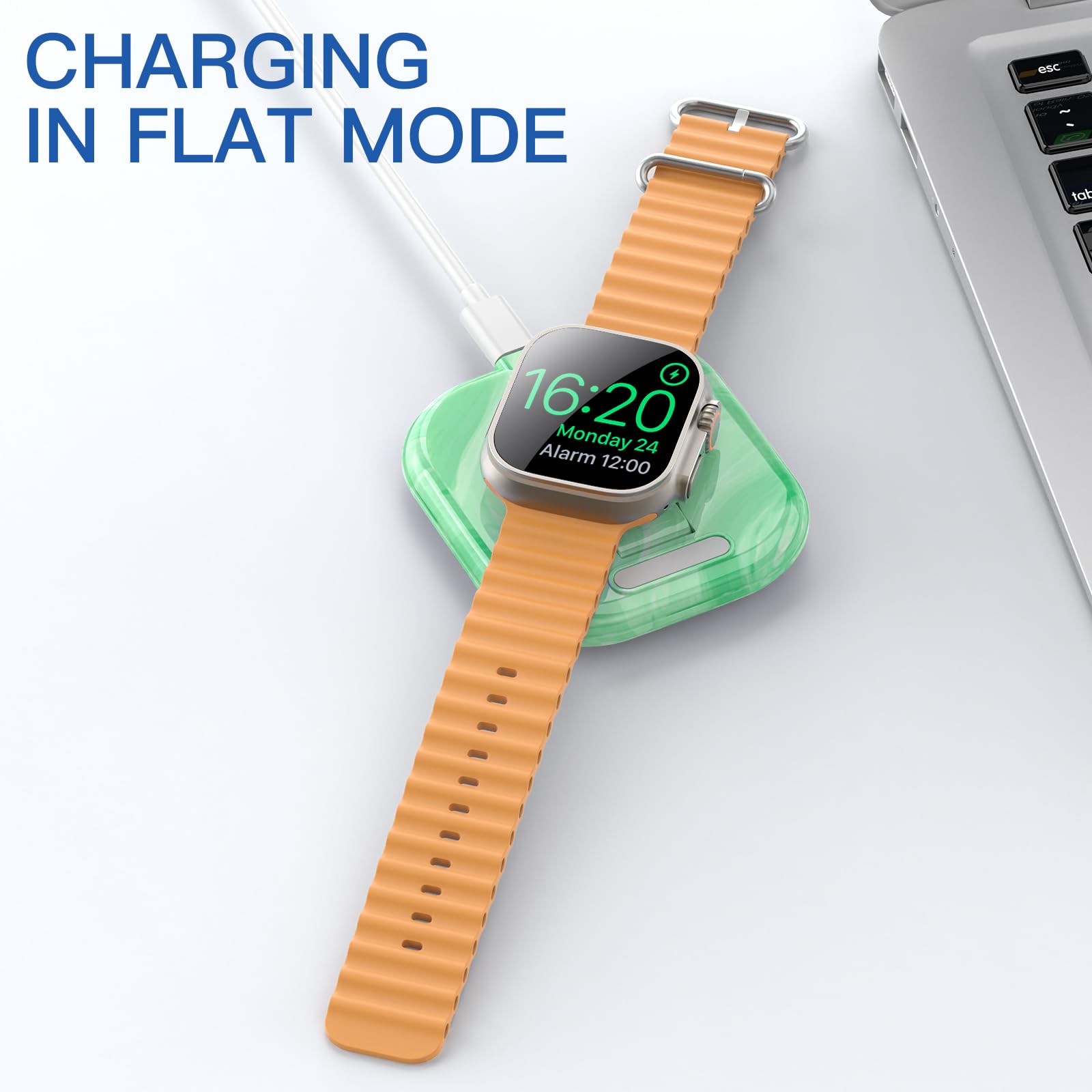 for Apple Watch Magnetic Charging Dock - Fast Magnetic Charger Stand, Compatible with Apple Watch Series 2/3/4/5/6/7/8/9/10/Ultra 1 2, Supports Nightstand Mode, Portable Design for Travel