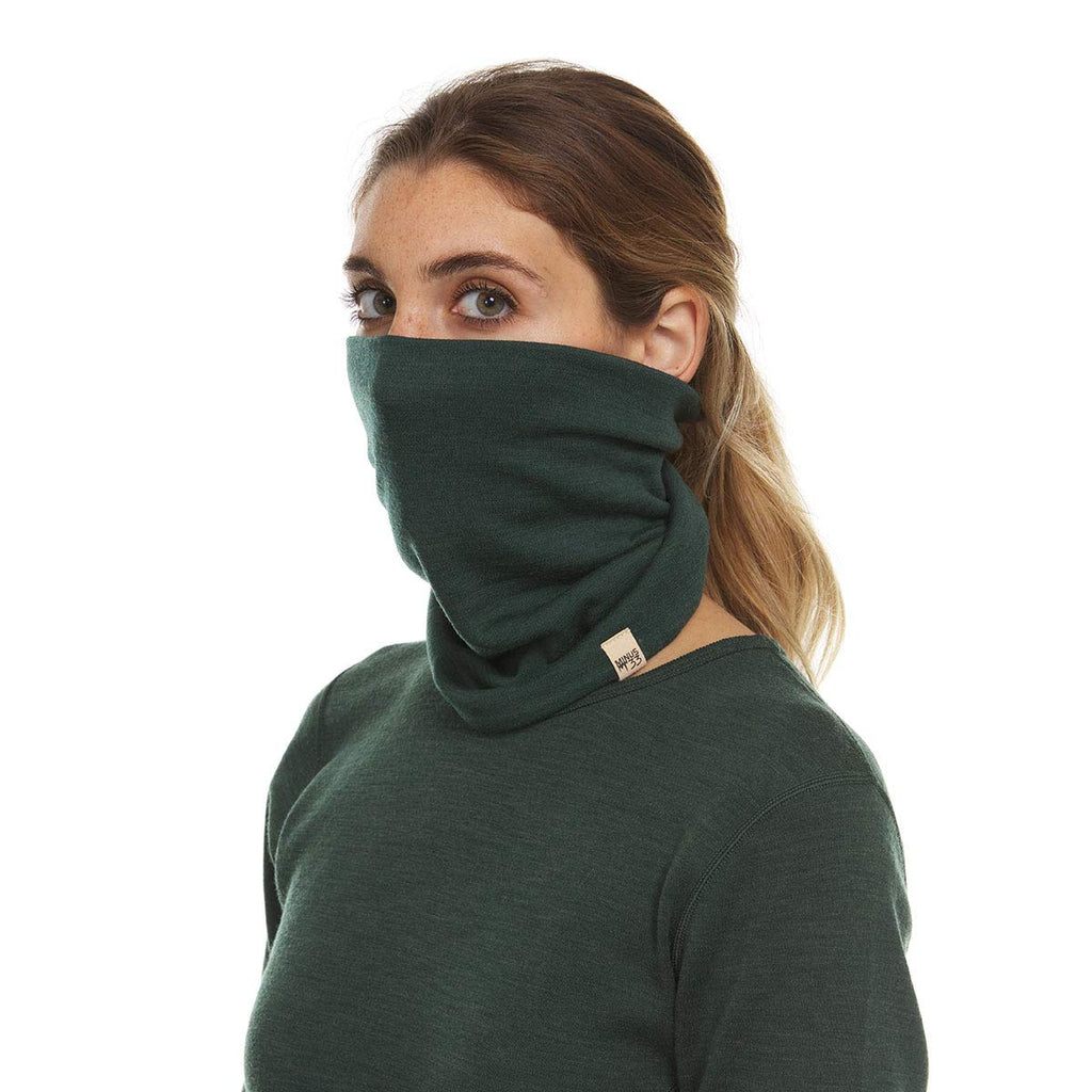 100% Merino Wool - Midweight Neck Gaiter - Skiing Neck Warmer - Winter Face Mask - Multipurpose Headwear