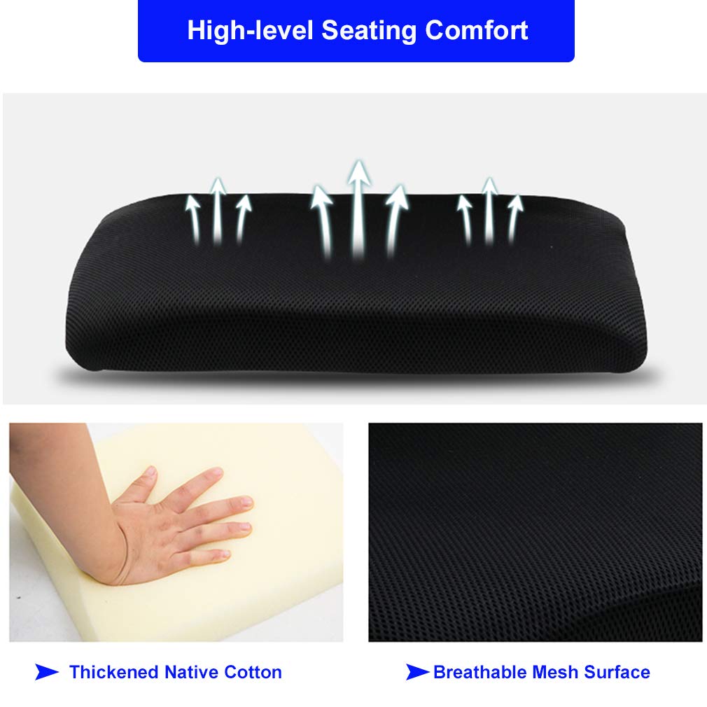 BestOffice Home Office Chair Ergonomic Desk Chair Mesh Computer Chair with Lumbar Support Armrest Executive Rolling Swivel Adjustable Mid Back Task Chair for Women Adults, Black (Black)
