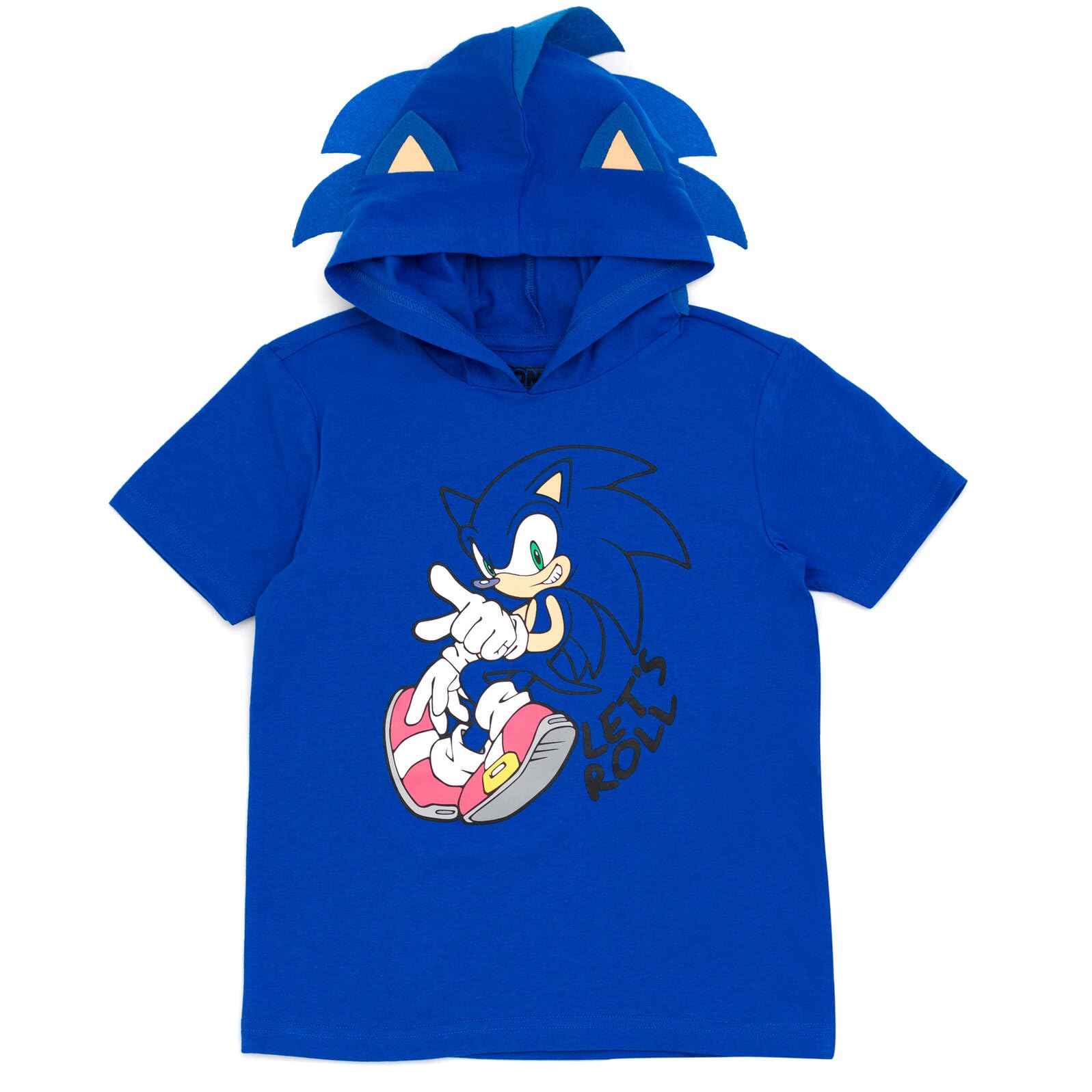 SEGA Sonic the Hedgehog Cosplay T-Shirt and Mesh Shorts Outfit Set Little Kid to Big Kid