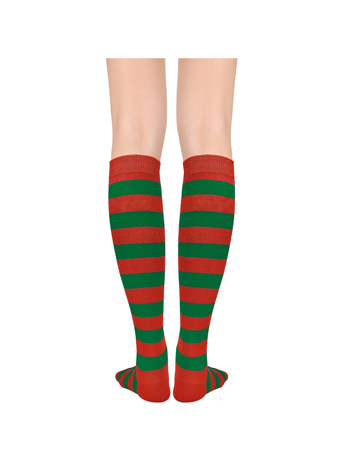 Century Star Knee High Striped Socks for Women - Long Thin Tube Sports Thigh High Socks Tall Stockings