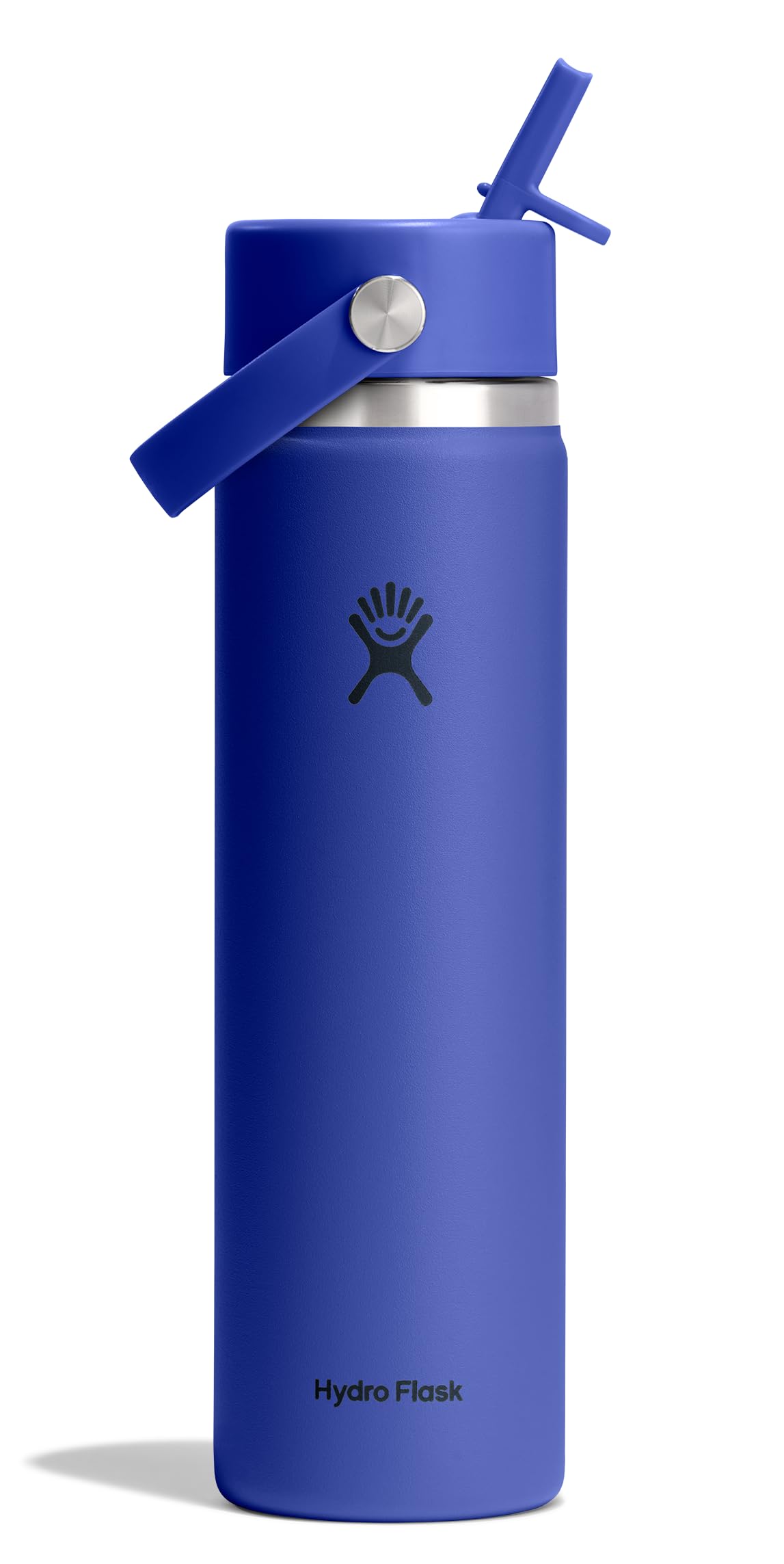 Hydro Flask Water Bottle - Insulated Stainless Steel - Wide Straw Lid, Non Spill, Leakproof in 24 Oz Forest Green Arc