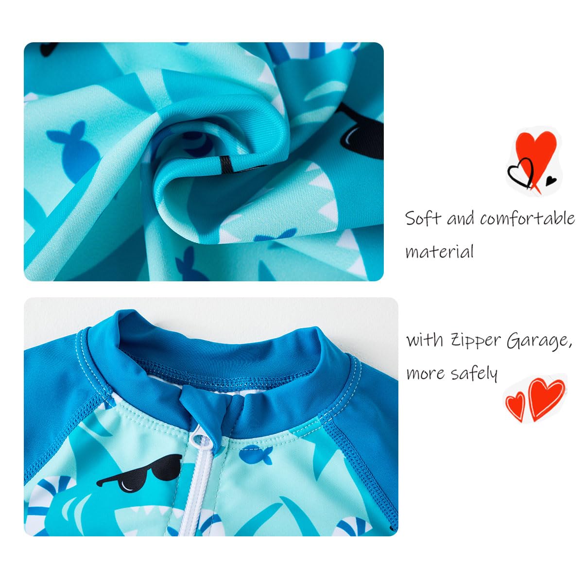 UMELOK Baby Boy Swimsuit UPF 50+ Sun Protection Rash Guard Swimwear