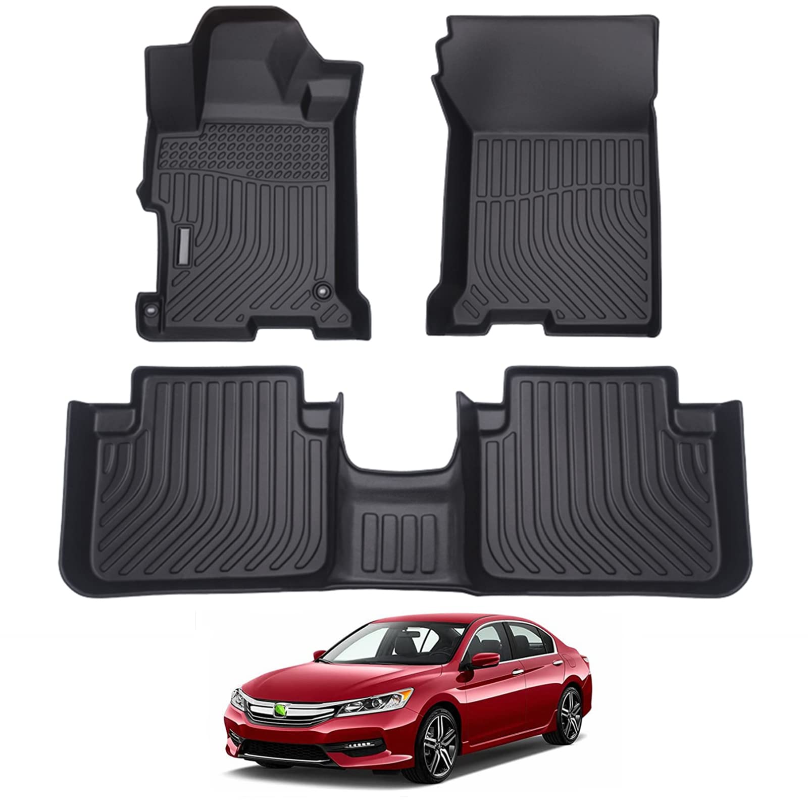 Cartist Floor Mats Compatible with Kia EV6 2022 2023 2024 2025 2026 Accessories All Weather Floor Liner Front & Rear 2 Rows Car Carpet Protection TPE Odorless