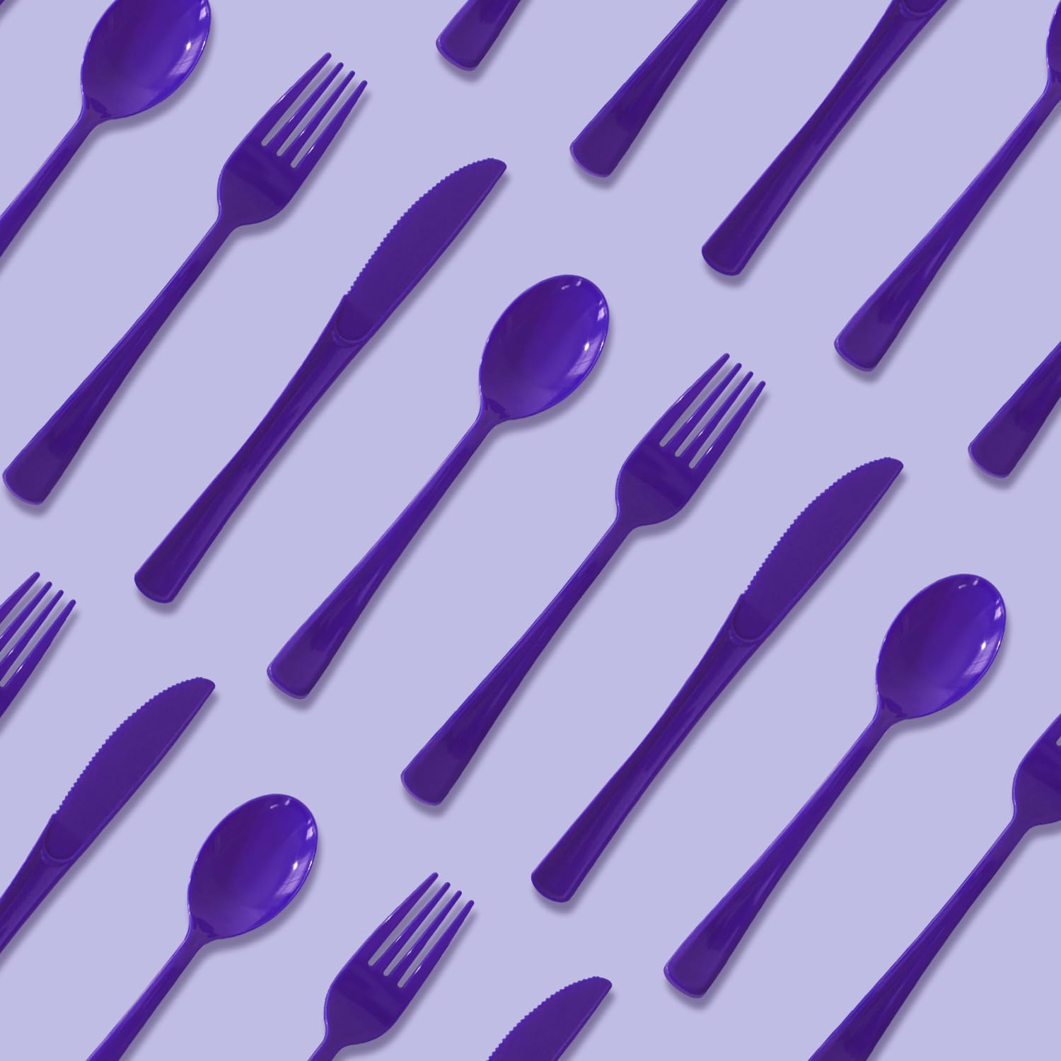 150 Pack Plastic Silverware,Disposable Cutlery Set Heavy Duty Utensil Sets 50 Forks 50 Knives 50 Spoons for Brithday, Wedding,Home School Party Picnics Restaurant Outdoor Events (Black)