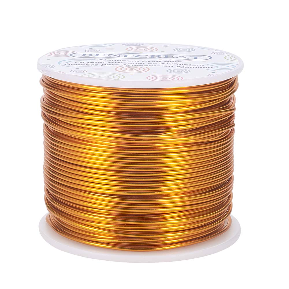 BENECREAT 9 Gauge Jewelry Craft Aluminum Wire 55 Feet Bendable Metal Sculpting Wire for Halloween Craft Floral Model Skeleton Making (Black, 3mm)