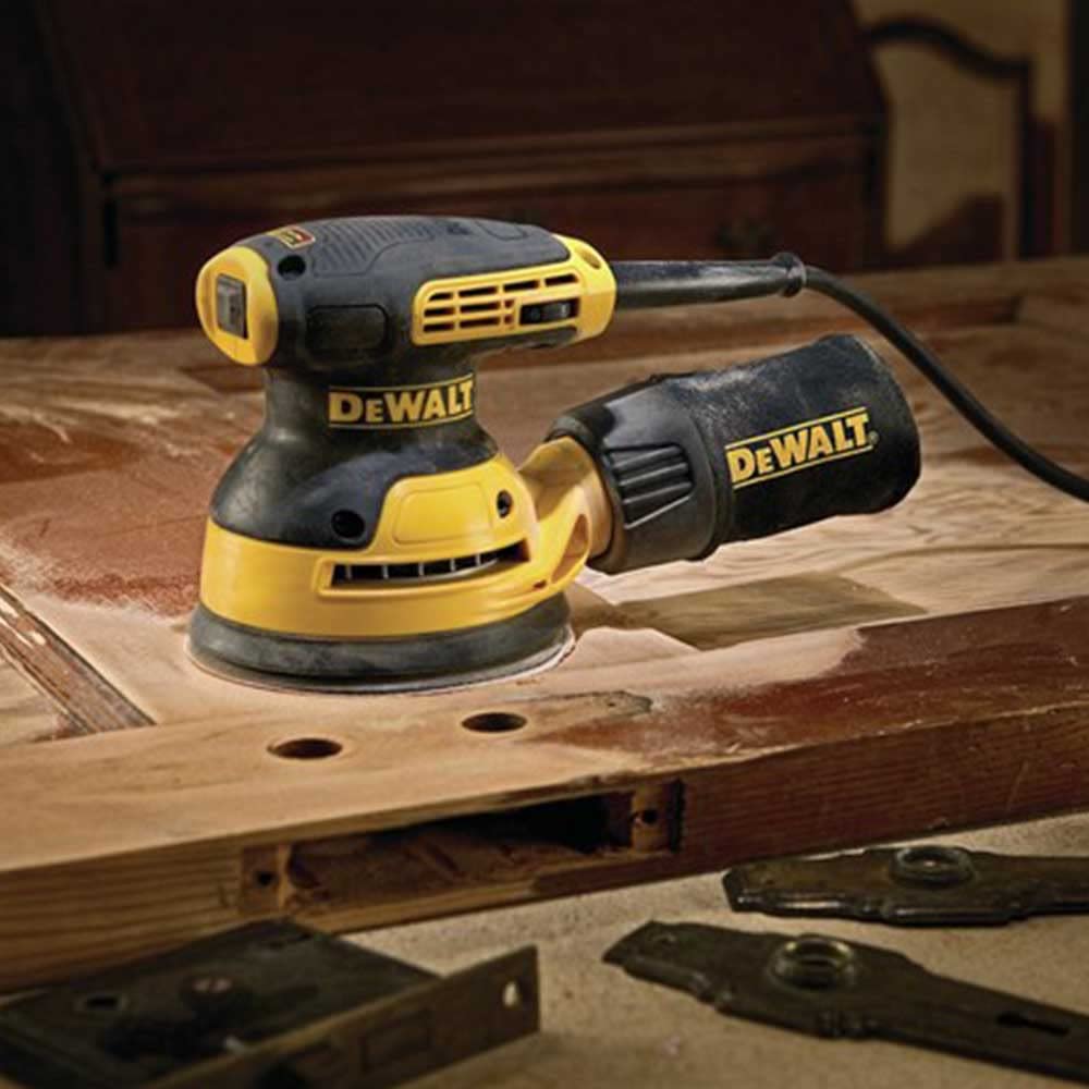 DEWALT Random Orbit Sander, Variable Speed, 5-Inch (DWE6423), Power Source Corded Electric