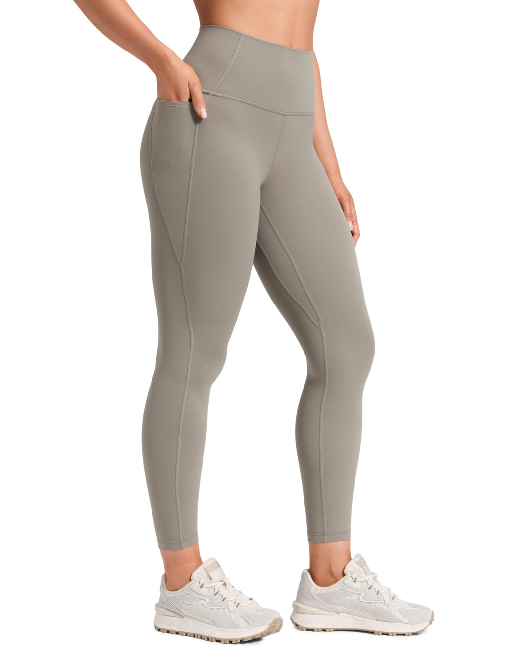 CRZ YOGA Butterluxe Workout Leggings Pockets 25'' - High Waisted Gym Womens Yoga Pants Buttery Soft