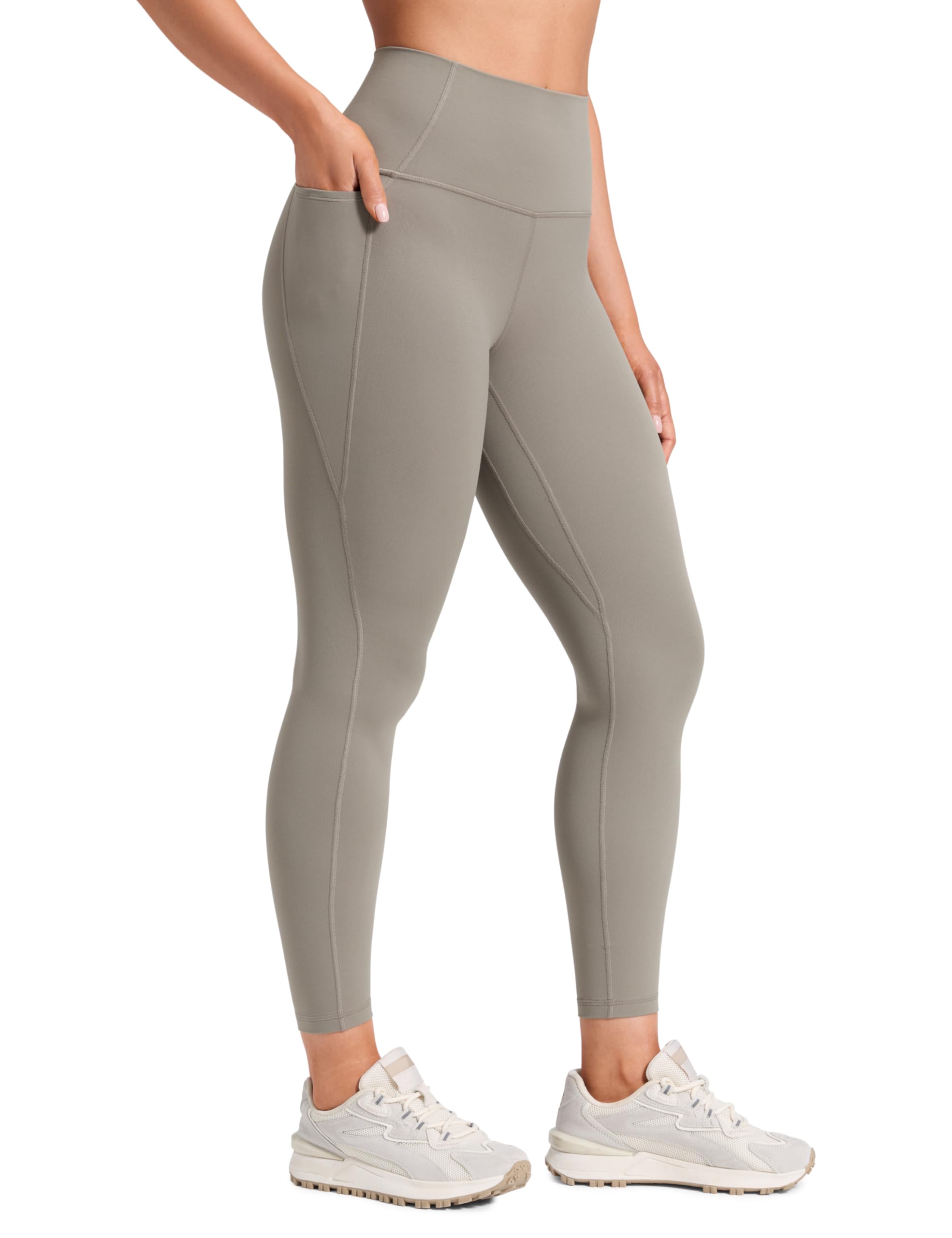 CRZ YOGA Butterluxe Workout Leggings Pockets 25'' - High Waisted Gym Womens Yoga Pants Buttery Soft