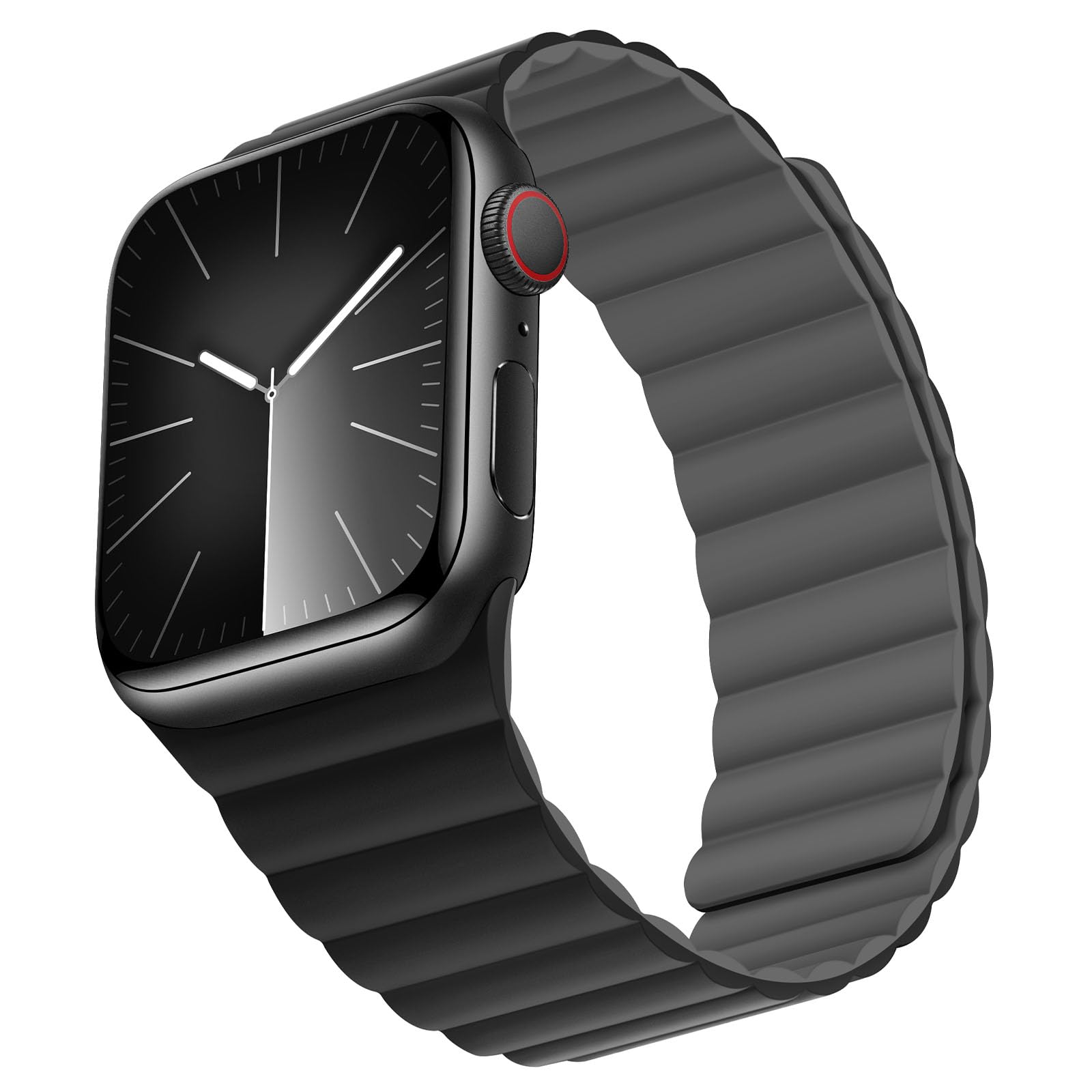 Bisikor Compatible with Apple Watch Band 49 46 45 44 42 41 40 38mm, Double Sided Wearable Silicone Magnetic Strap for iWatch Ultra SE Series 11 10 9 8 7 6 5 4 3 2 1 (38/40/41/42, Beige/Gray)
