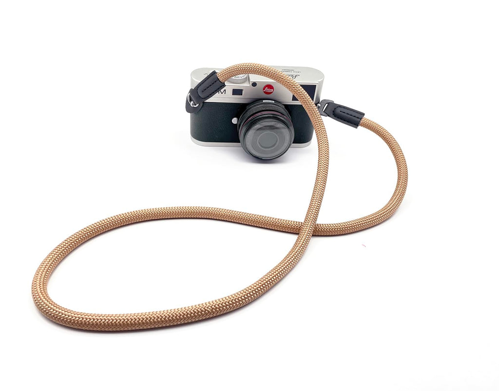 Camera Strap Vintage 100cm Nylon Climbing Rope Camera Neck Shoulder Strap for Micro Single and DSLR Camera.(Black)
