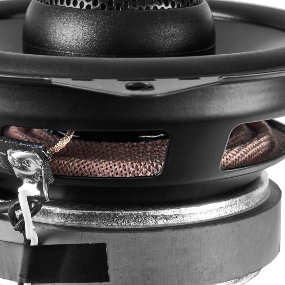 NVX NSP35 3.5" Car Speakers, 200W Max, 70W RMS, 2-Way Coaxial w/Silk Dome Tweeters & Built-in X-Overs, Easy to Install in Cars/Trucks/Doors (Pair)