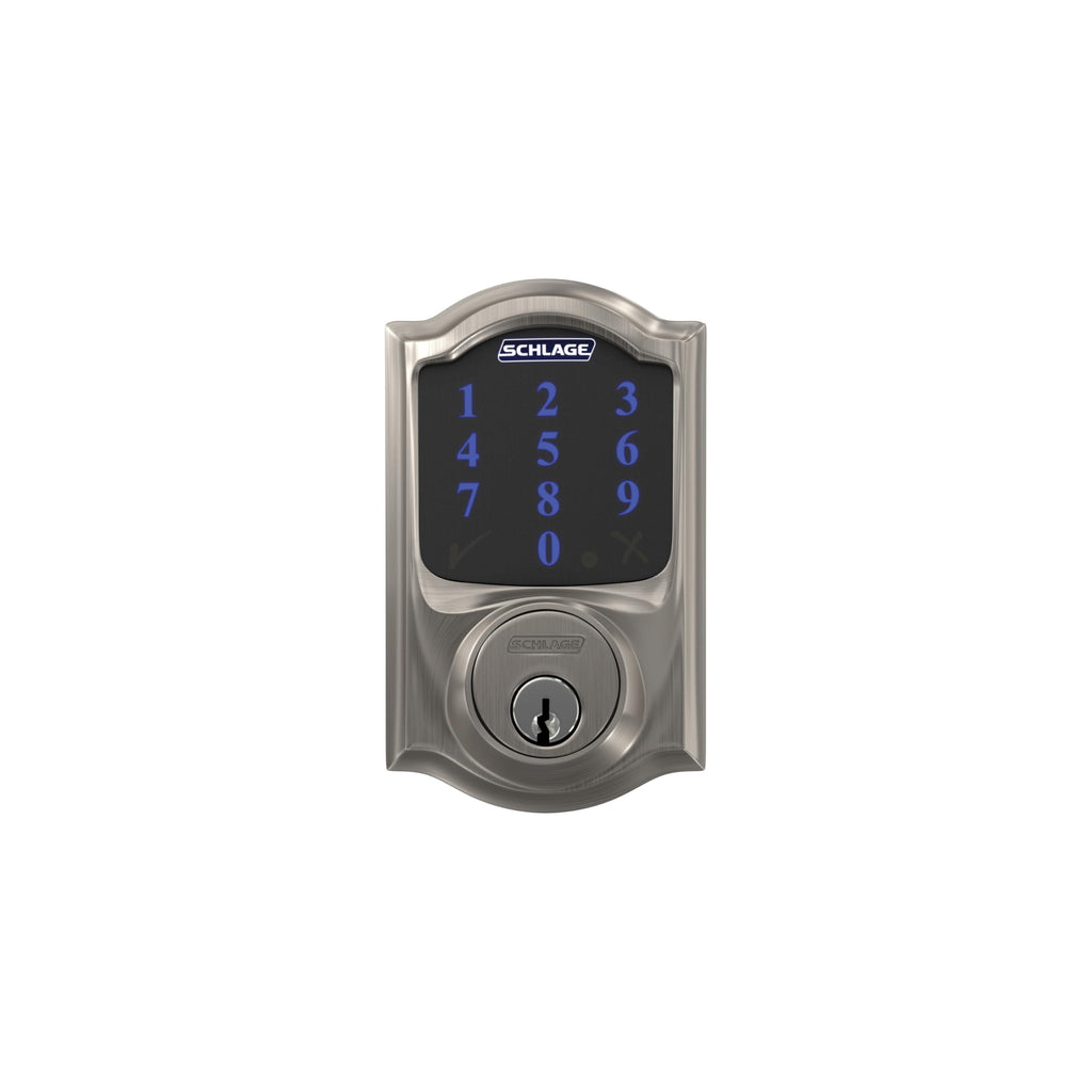 Schlage Connect Smart Deadbolt Lock with Touchscreen Keypad, Keyless Front Door Entry, Z-Wave Plus Compatible, Aged Bronze, BE469ZP CEN 716