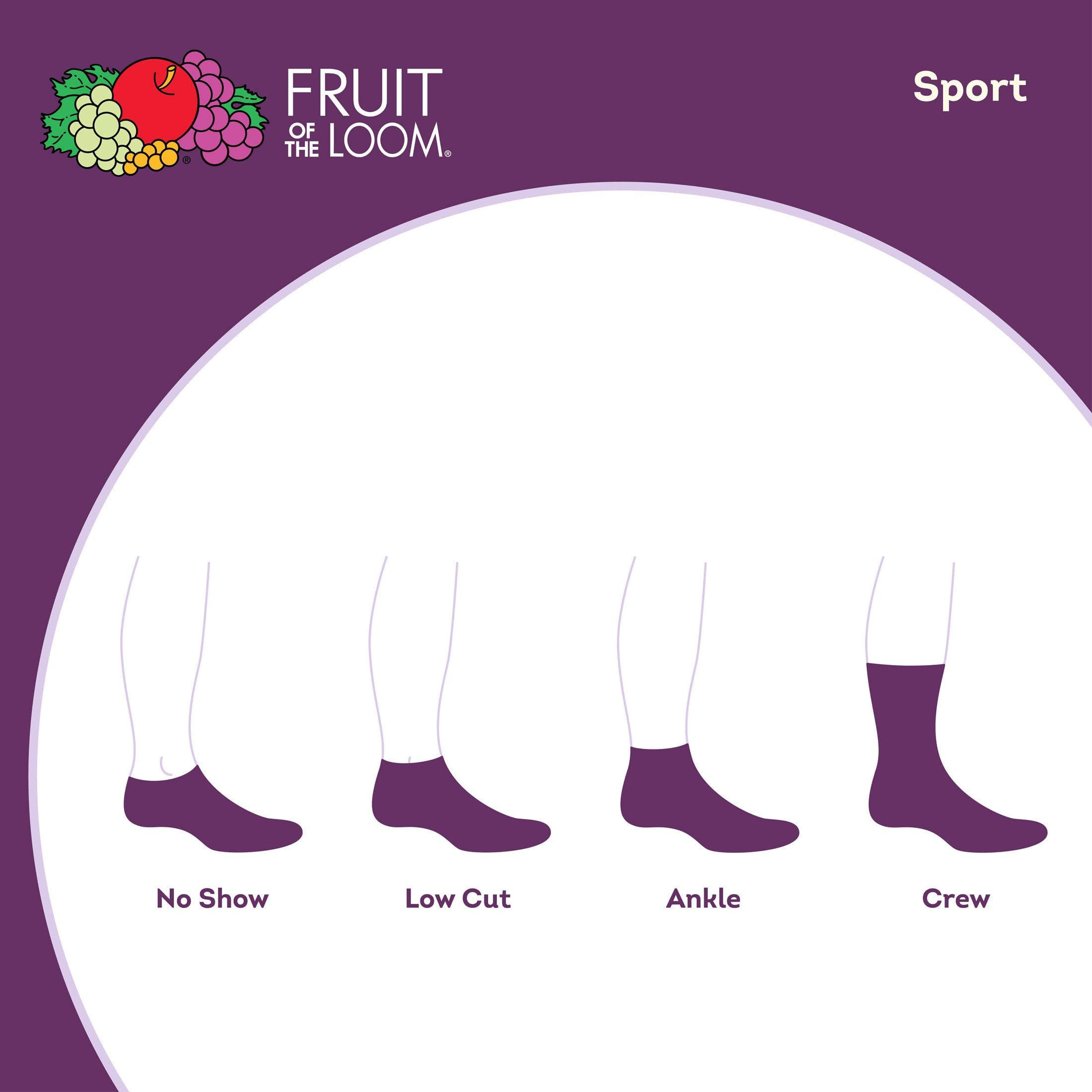 Fruit of the Loom Girl's Everyday Essential Soft Cushion Socks