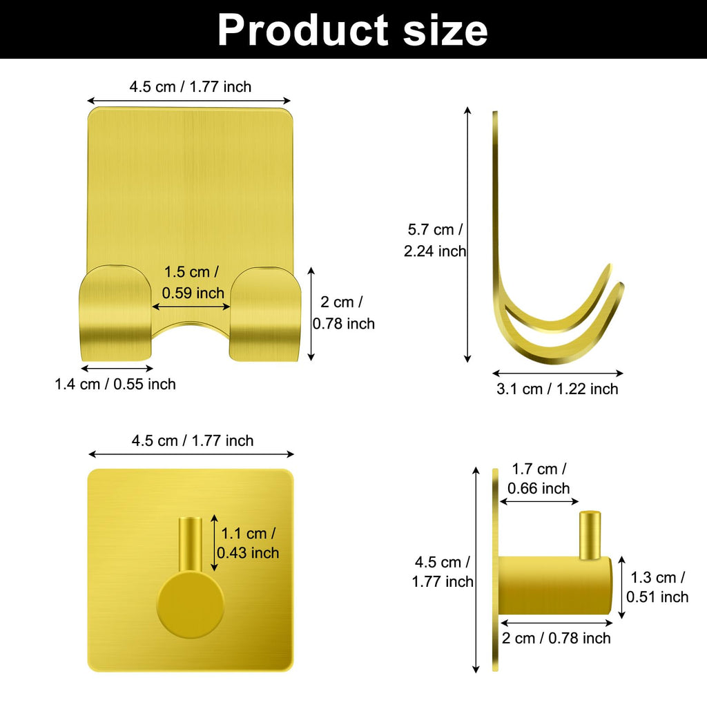 CGBE Shower Holders for Razors, 2 Pack Squeegee Holder and 2 Pack Razor Holder, Razors Holder for Shower Heavy Duty Waterproof Hook for Squeegee Loofah - Black