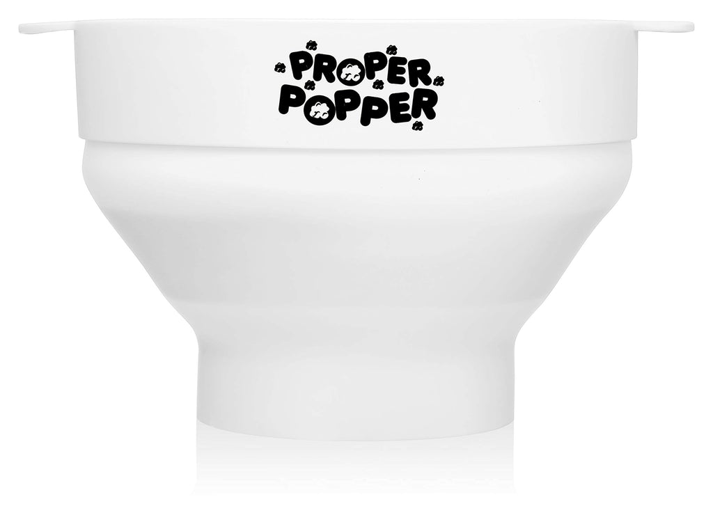 The Original Proper Popper Microwave Popcorn Popper, Silicone Popcorn Maker, Collapsible Bowl BPA Free & Dishwasher Safe - (Aqua)