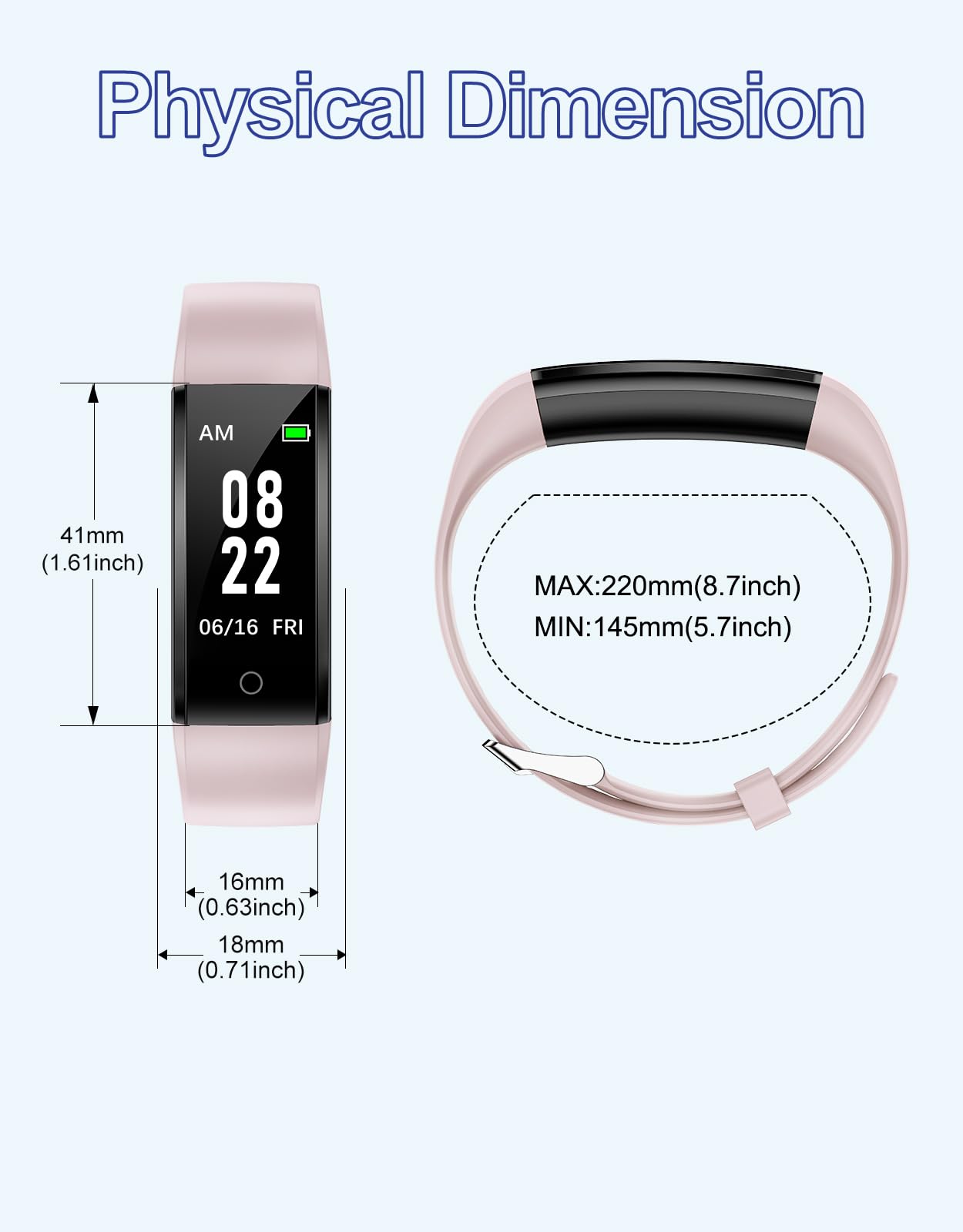 GRV Fitness Tracker Non Bluetooth Fitness Watch No App No Phone Required Waterproof Pedometer Watch with Steps Calories Counter Sleep Tracker for Men Women Parents