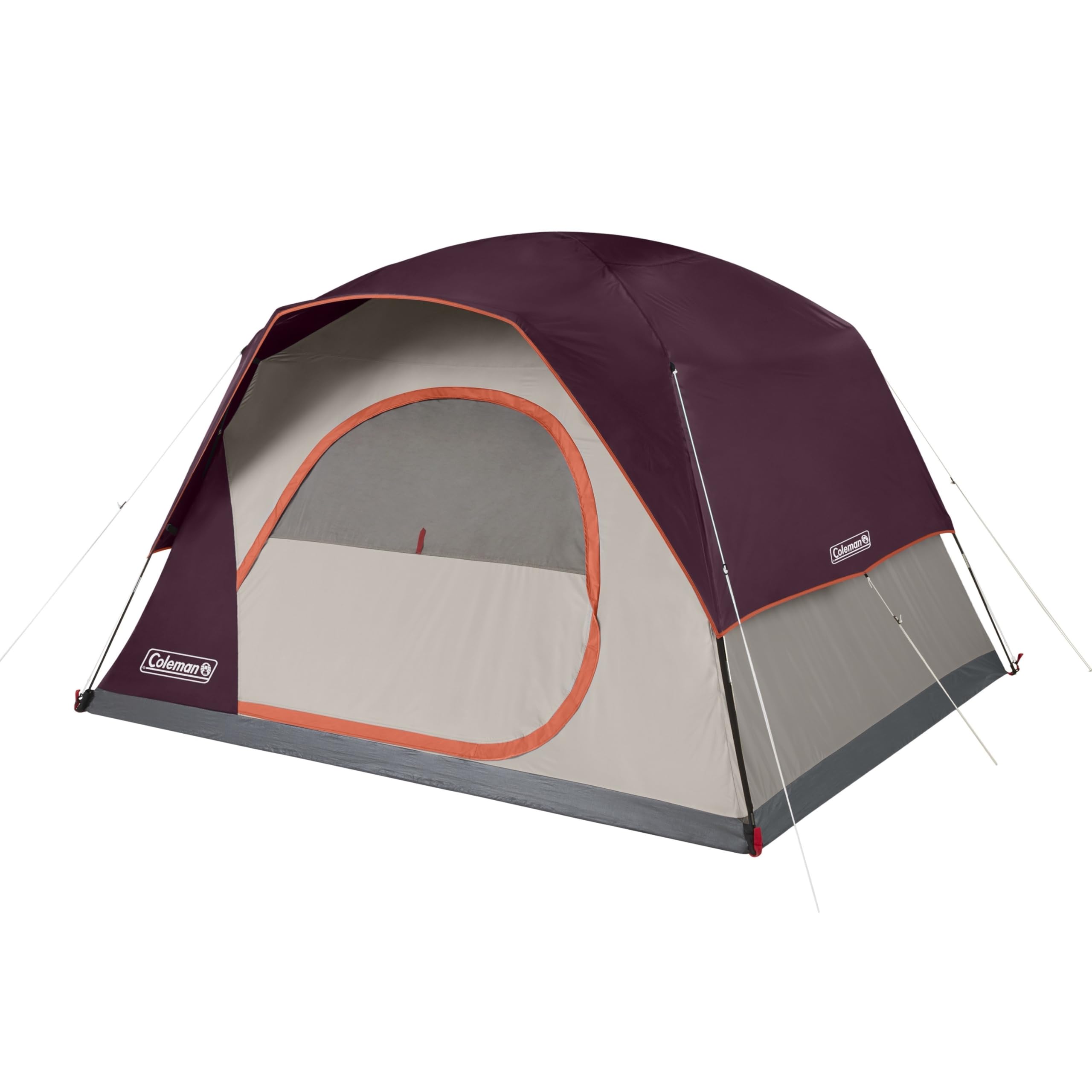 Coleman Skydome Camping Tent with 5 Minute Setup, 2/4/6/8 Person Weatherproof Tent with Rainfly & Carry Bag, 20% More Headroom Than Traditional Canopies