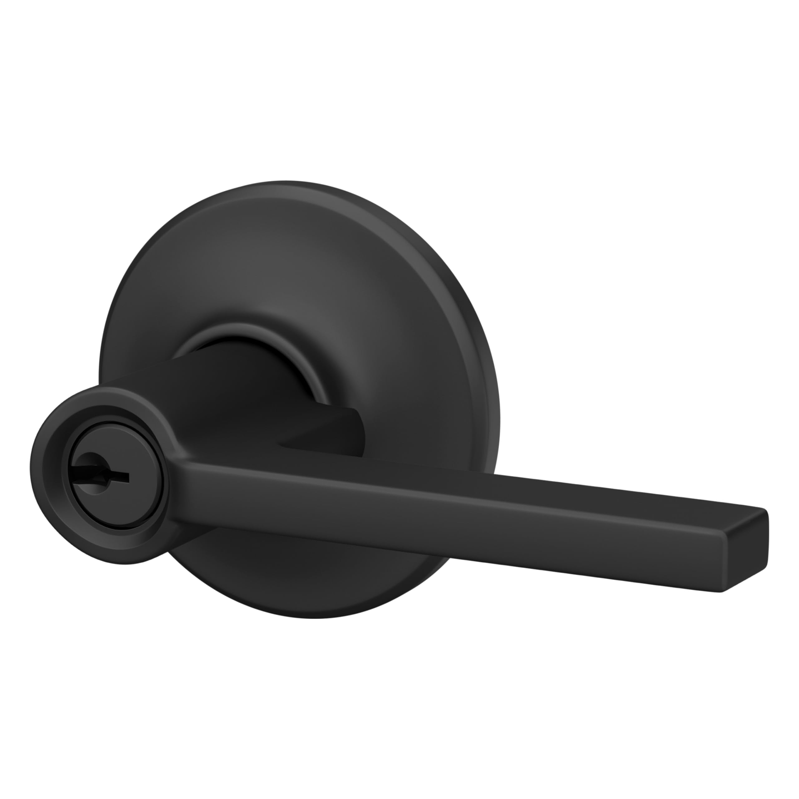 Schlage F10 LAT 716 Latitude Door Lever, Hall & Closet Passage Lock, Aged Bronze