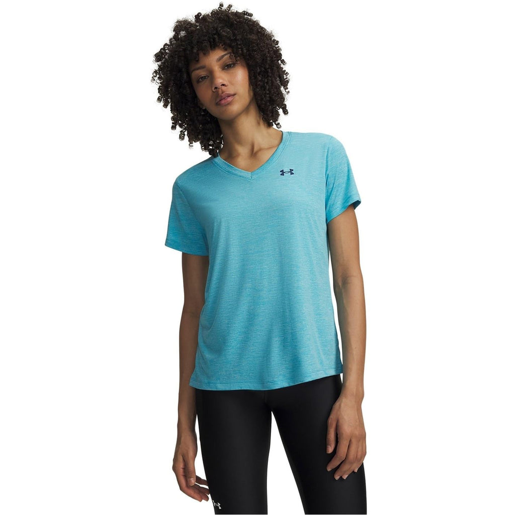 Under Armour Women's Tech Twist V Neck Short Sleeve T-Shirt