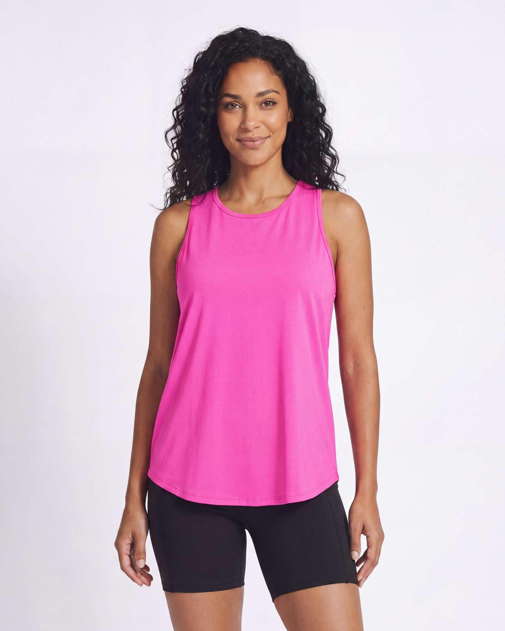 Real Essentials 5 Pack: Women's Racerback Athletic Tank Top Mesh Back Dry-Fit Sleeveless Shirt for Workout Running Gym (Plus)