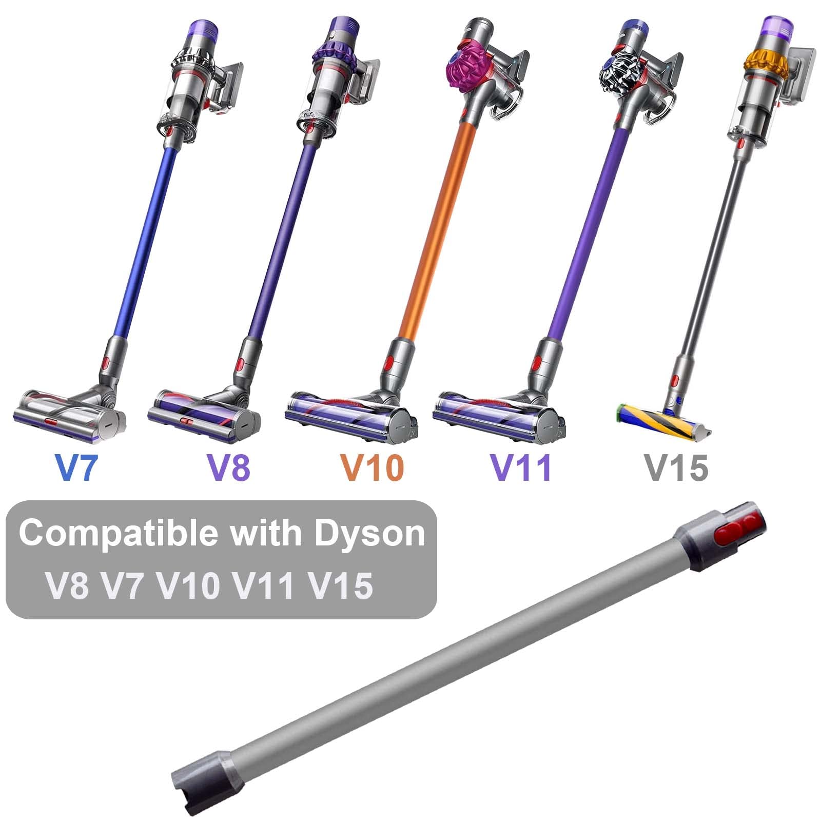 GYLBF Quick Release Wand Compatible for Dyson V15 V11 V10 V8 V7 Stick Vacuum Cleaners, Vacuums Attachment Extension Tube, 28.3 IN (Black)