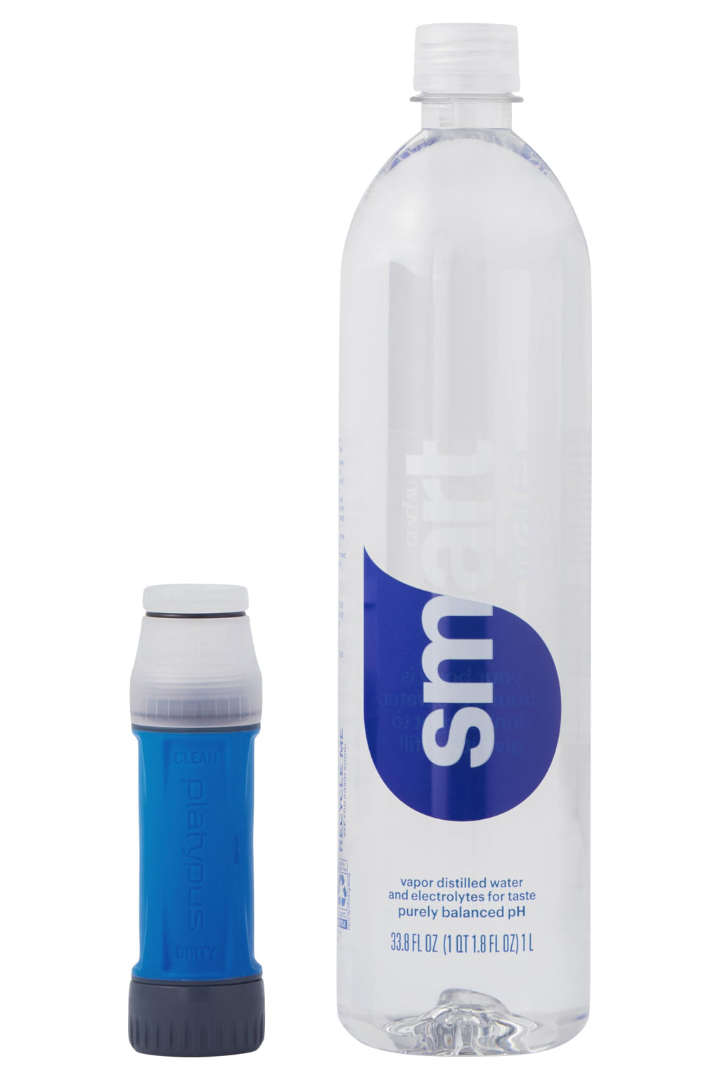 Platypus Quickdraw Ultralight Backpacking Water Filter, Blue
