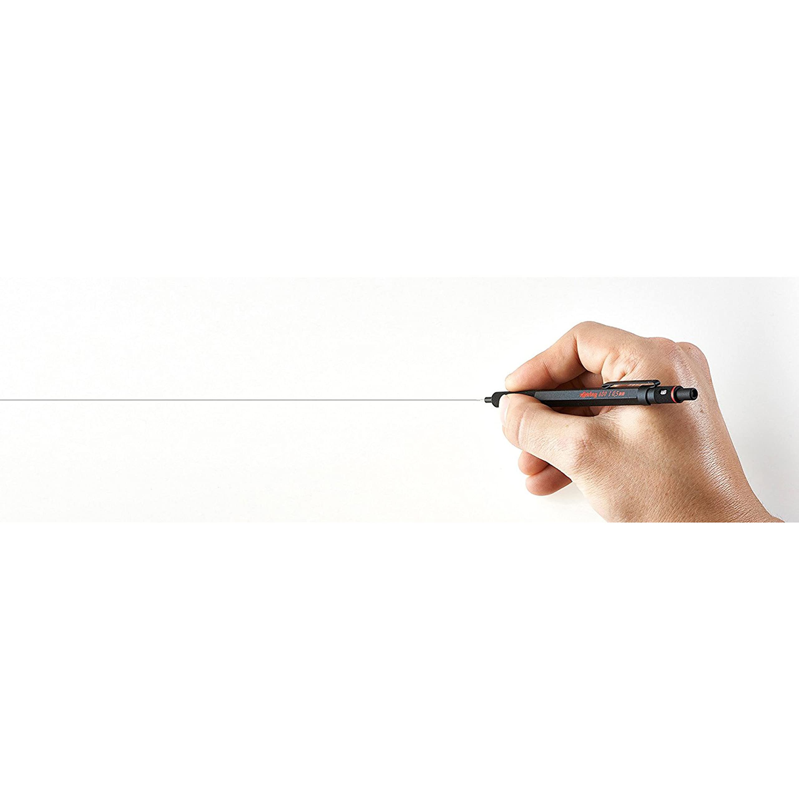 rOtring 600 Mechanical Pencil, 0.5mm, Black Barrel - For Writing, Drafting, Engineering, Architecture Professionals