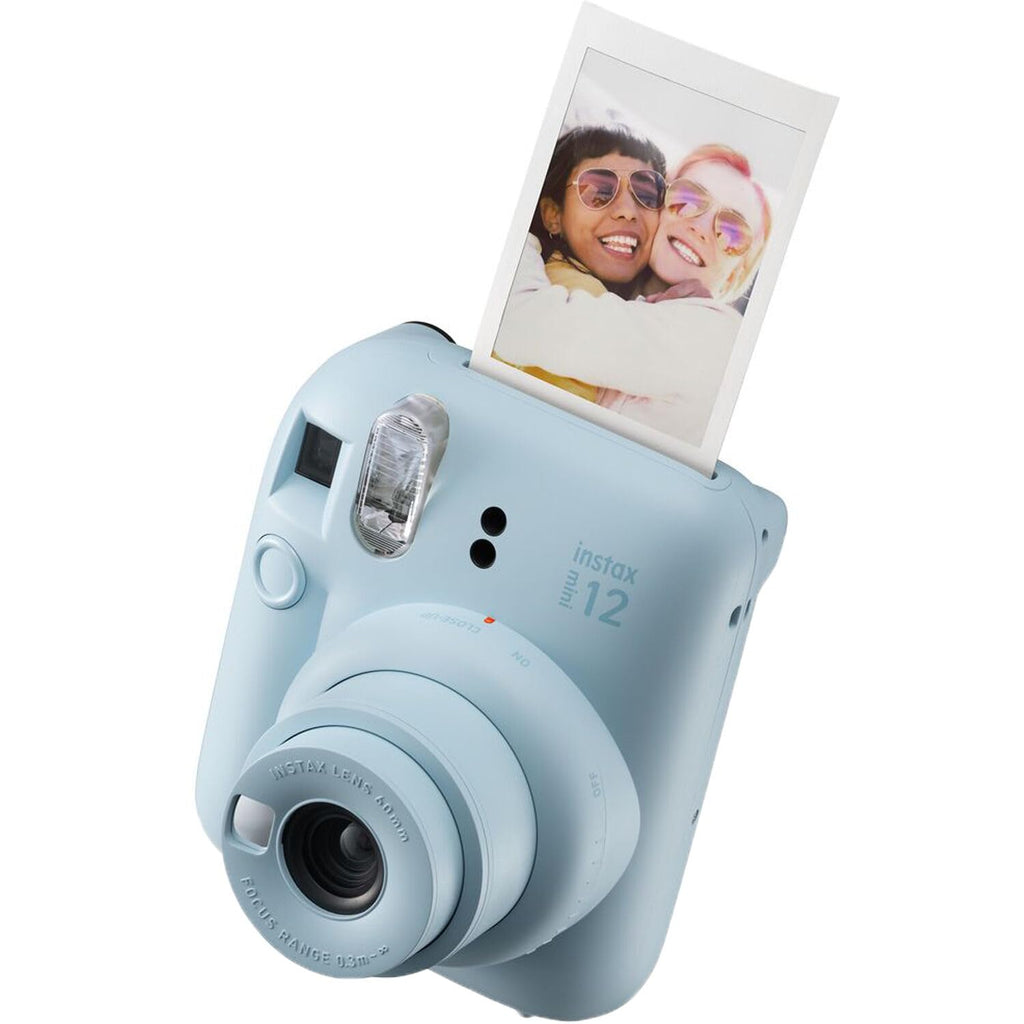 Fujifilm Instax Mini 12 Instant Camera + MiniMate Accessory Bundle & Compatible Custom Case + Fuji Instax Film Value Pack (50 Sheets) Flamingo Designer Photo Album (Mint Green)