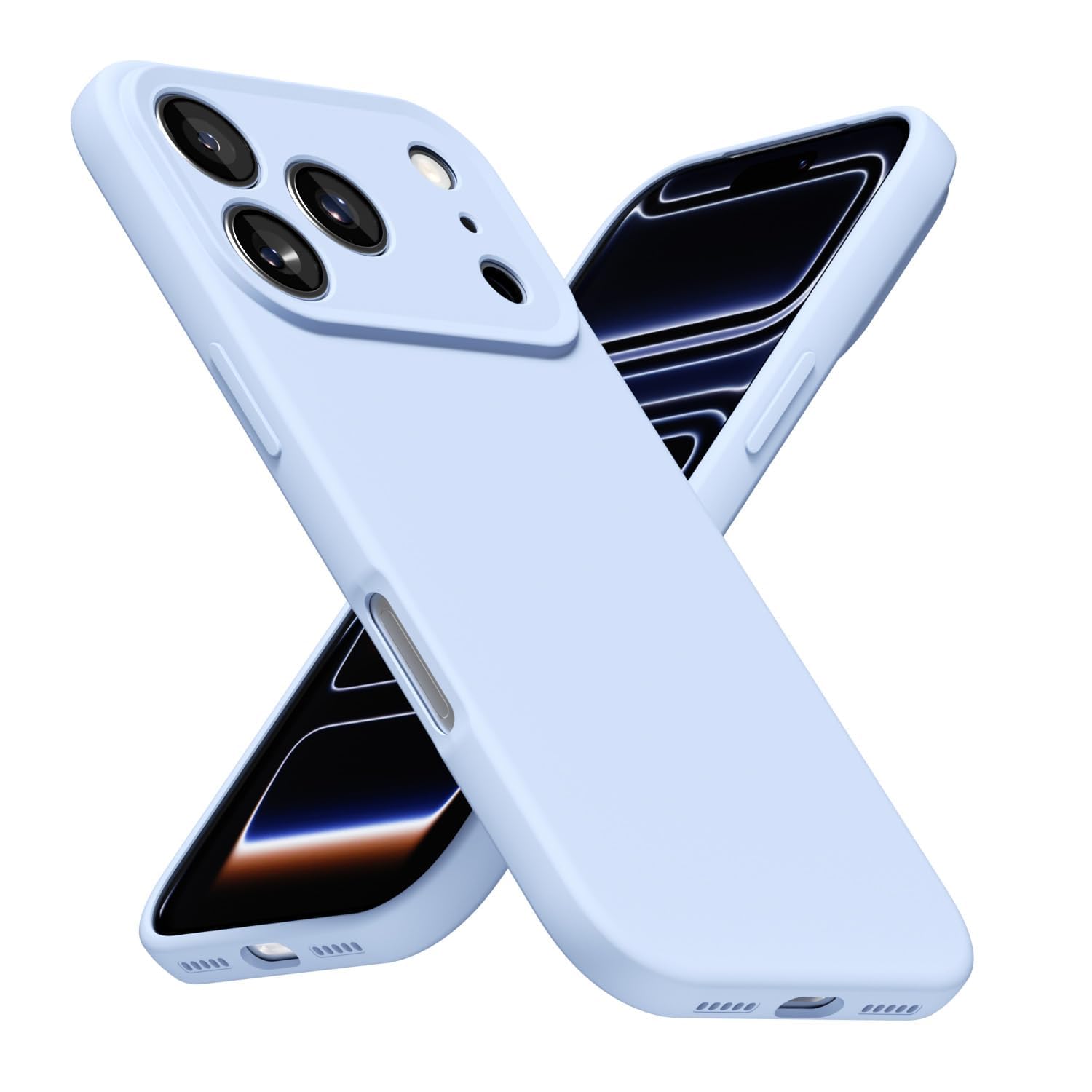 LoeoeL for iPhone 8 Plus/ 7 Plus Phone Case Silicone, Minimalist Ultra Thin Slim Soft Rubber Gel Solid Color Matte TPU Cute Case for Women, Girly Aesthetic Design & Camera Cover, Beige Stone Cream