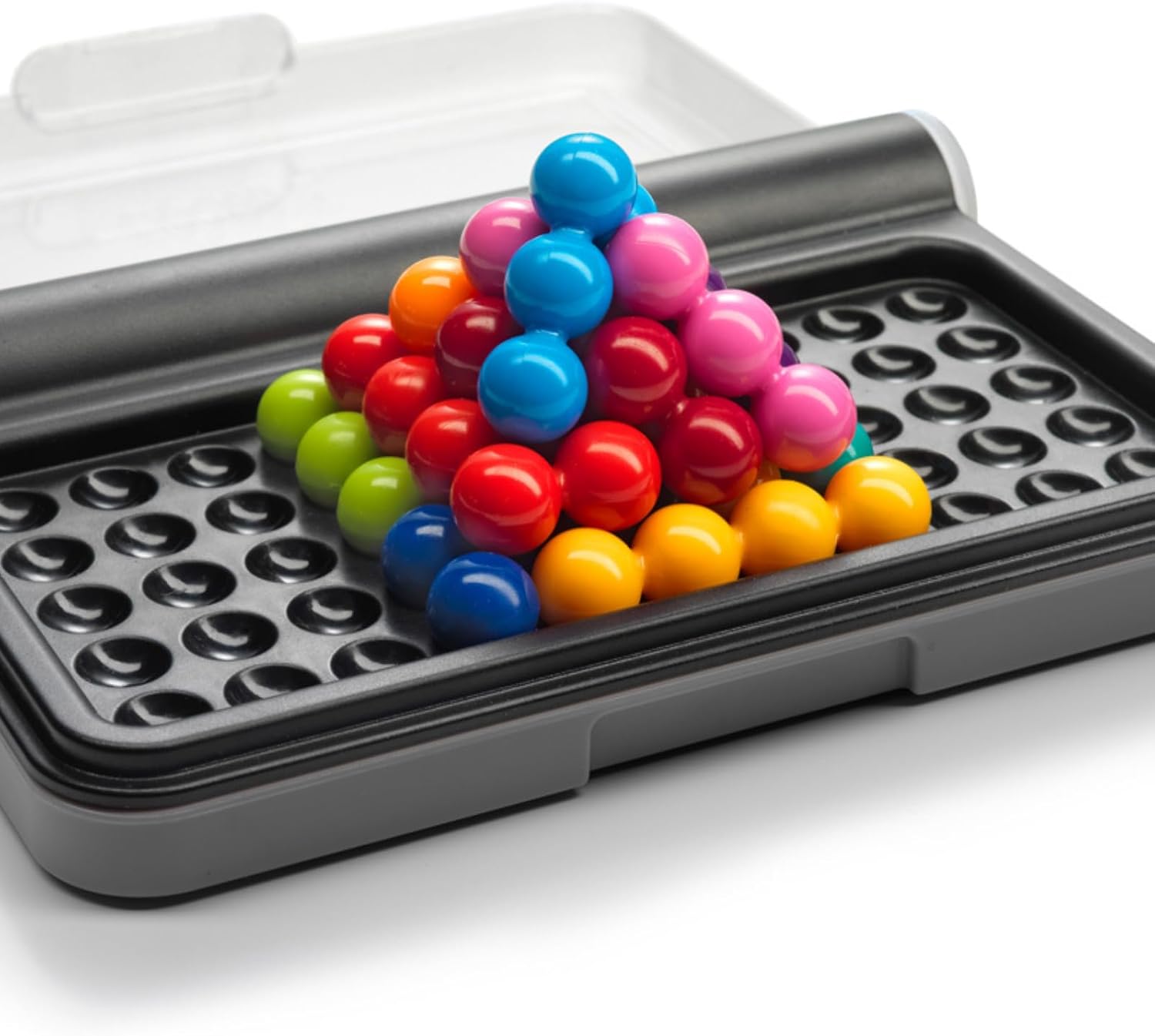 SmartGames IQ Puzzler Pro | Boost Logic and Problem Solving Skills | Level Up with 120 2D and 3D Challenges from Easy to Expert | Great for Ages 6 - Adult | A Fun Travel Game in a Portable Case