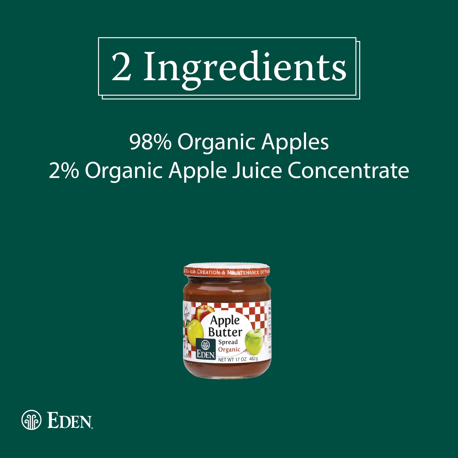 Eden Foods Organic Apple Butter, 17 OZ