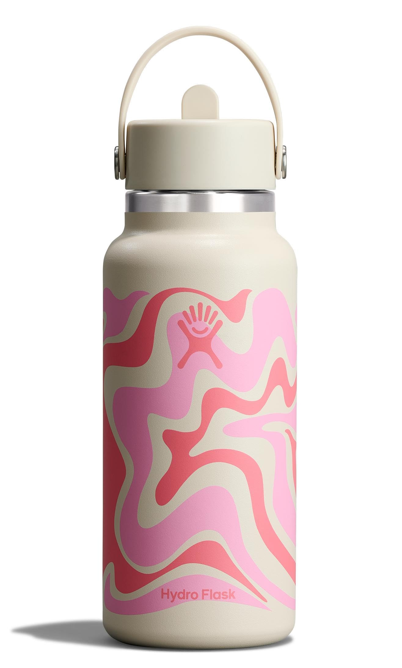 Hydro Flask Water Bottle - Insulated Stainless Steel - Wide Straw Lid, Non Spill, Leakproof in 24 Oz Forest Green Arc